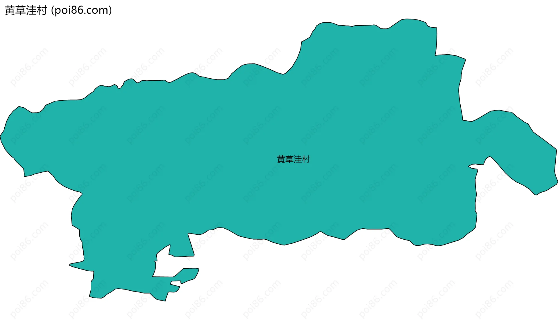 黄草洼村边界地图