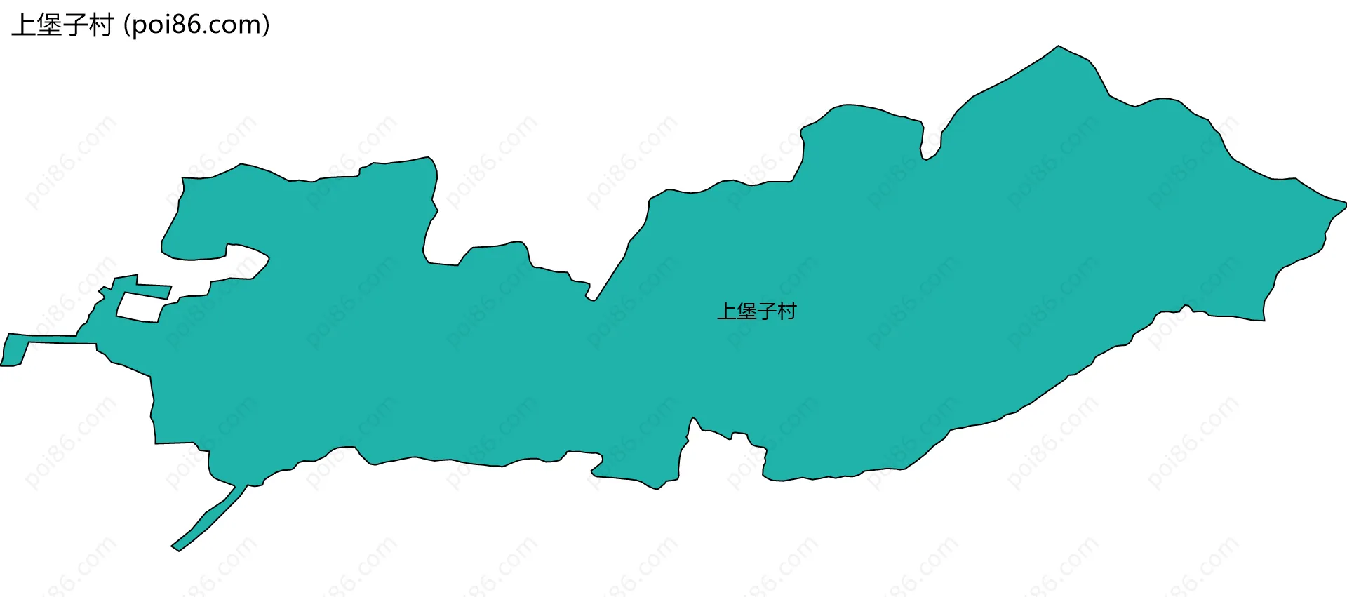 上堡子村边界地图