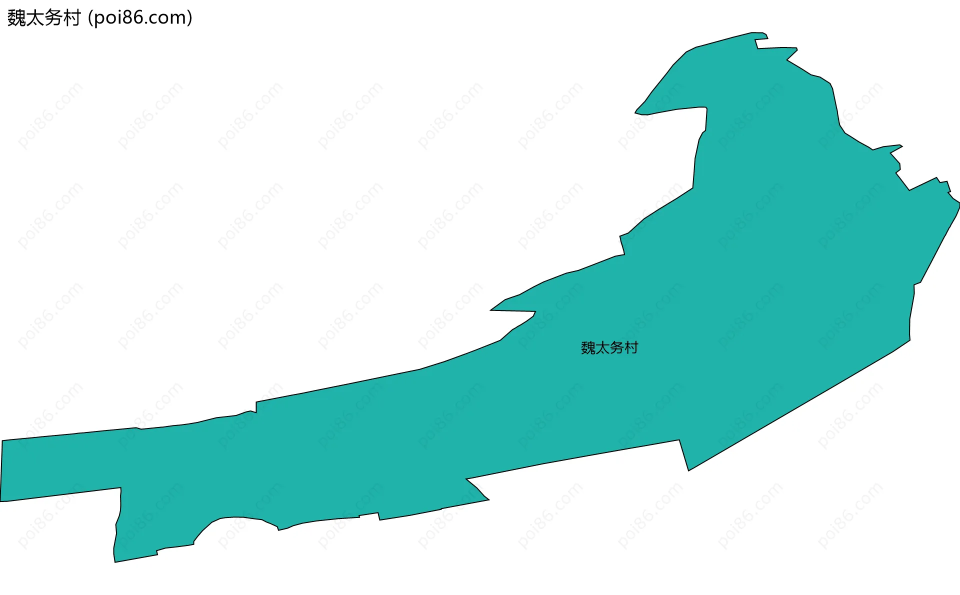 魏太务村边界地图