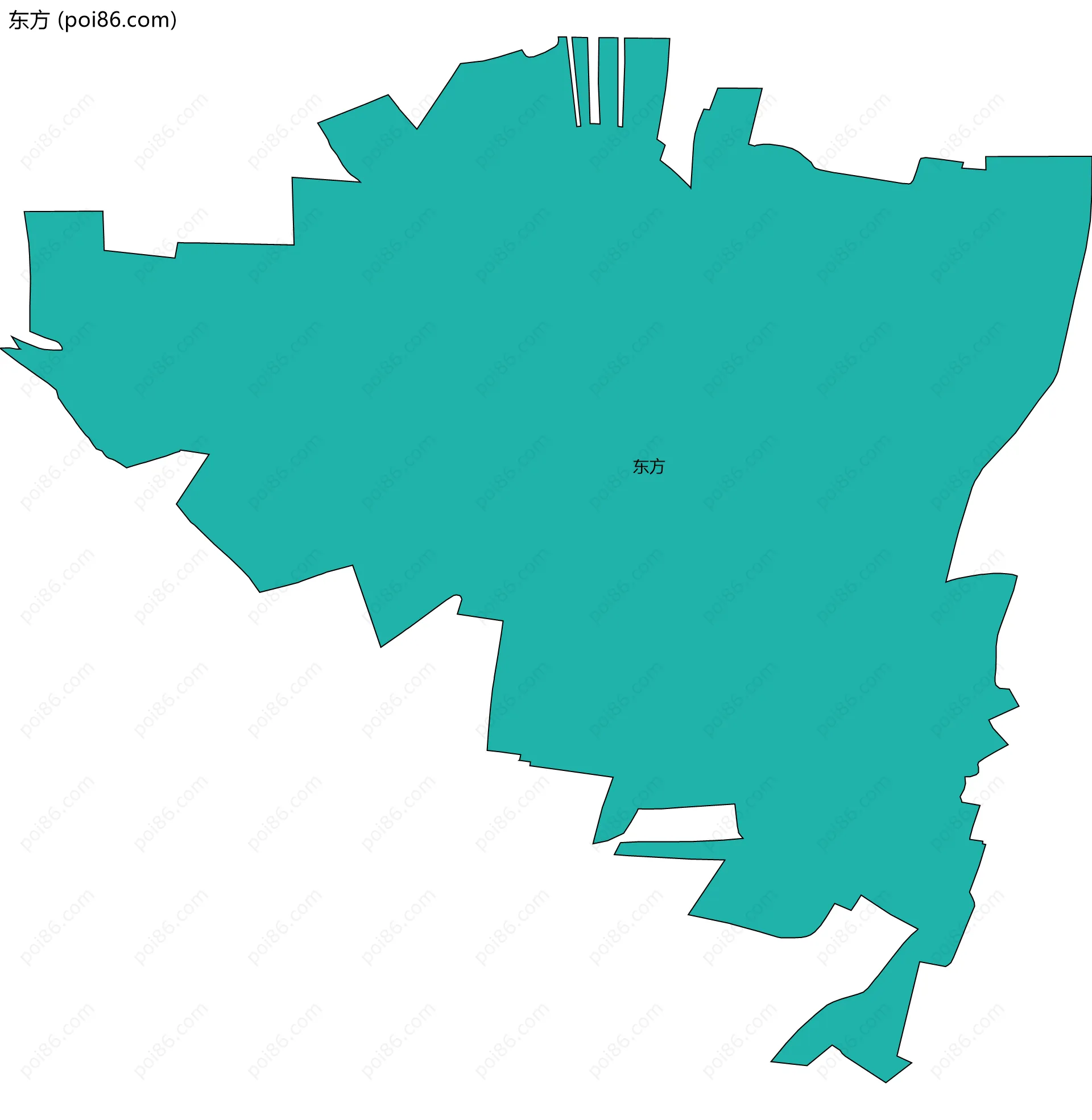 东方边界地图