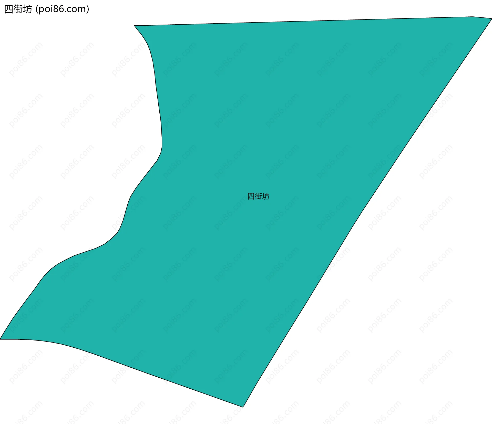 四街坊边界地图