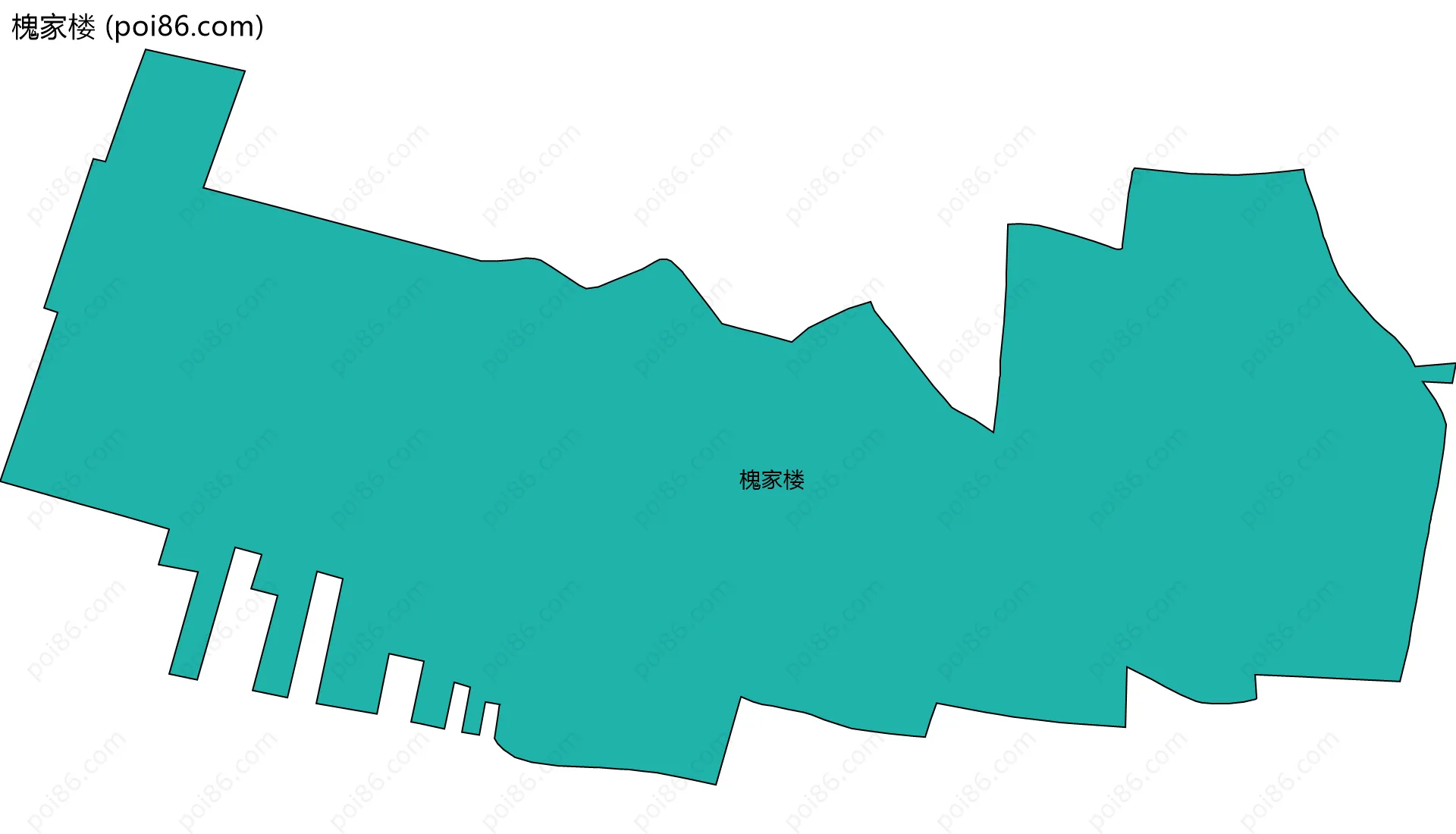 槐家楼边界地图