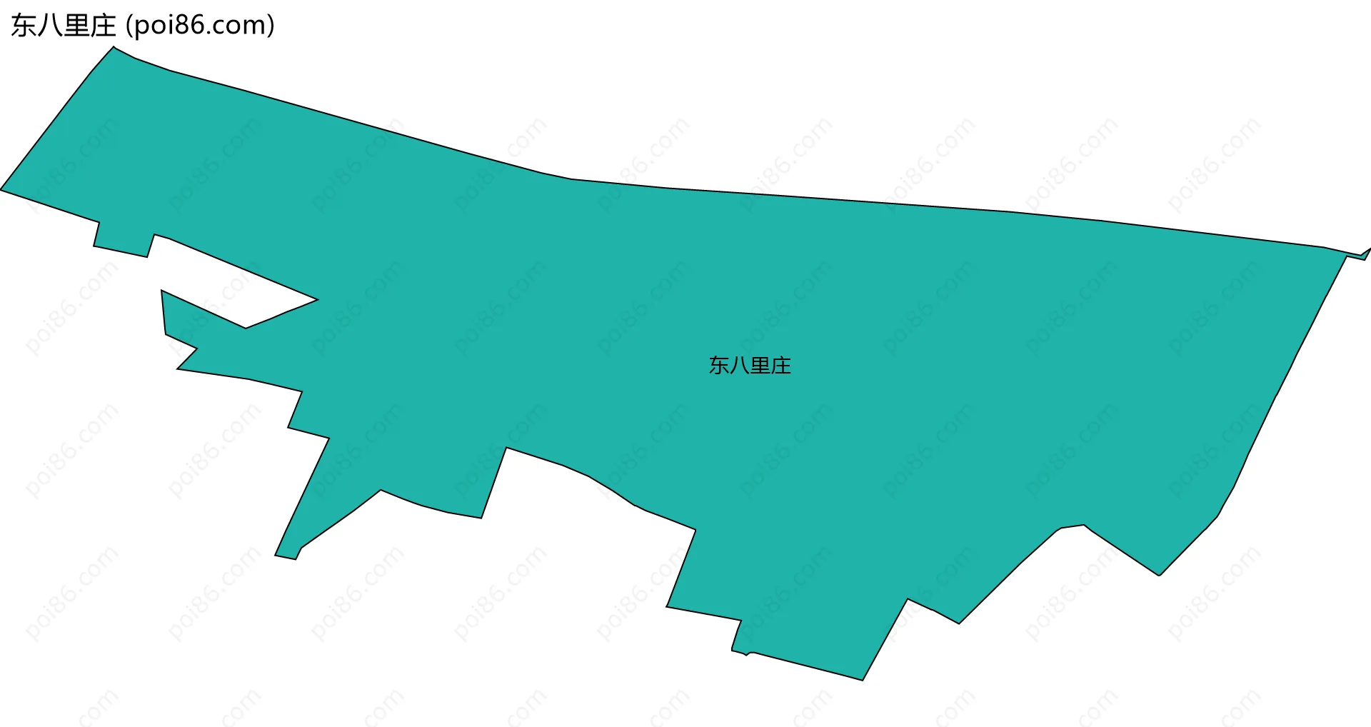 东八里庄边界地图