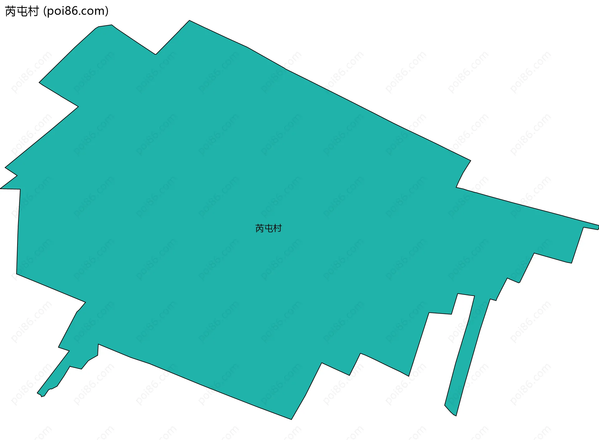 芮屯村边界地图