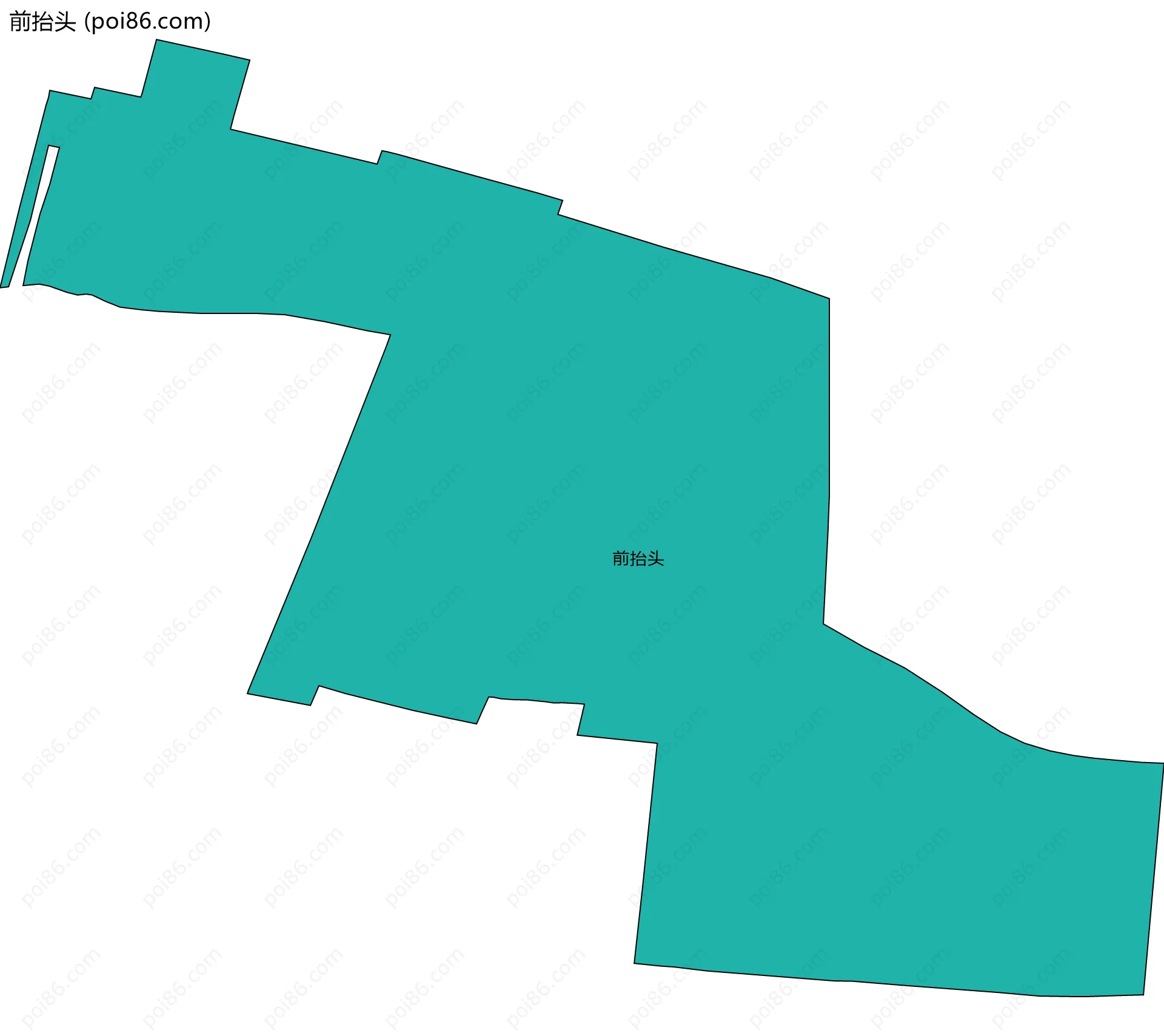 前抬头边界地图
