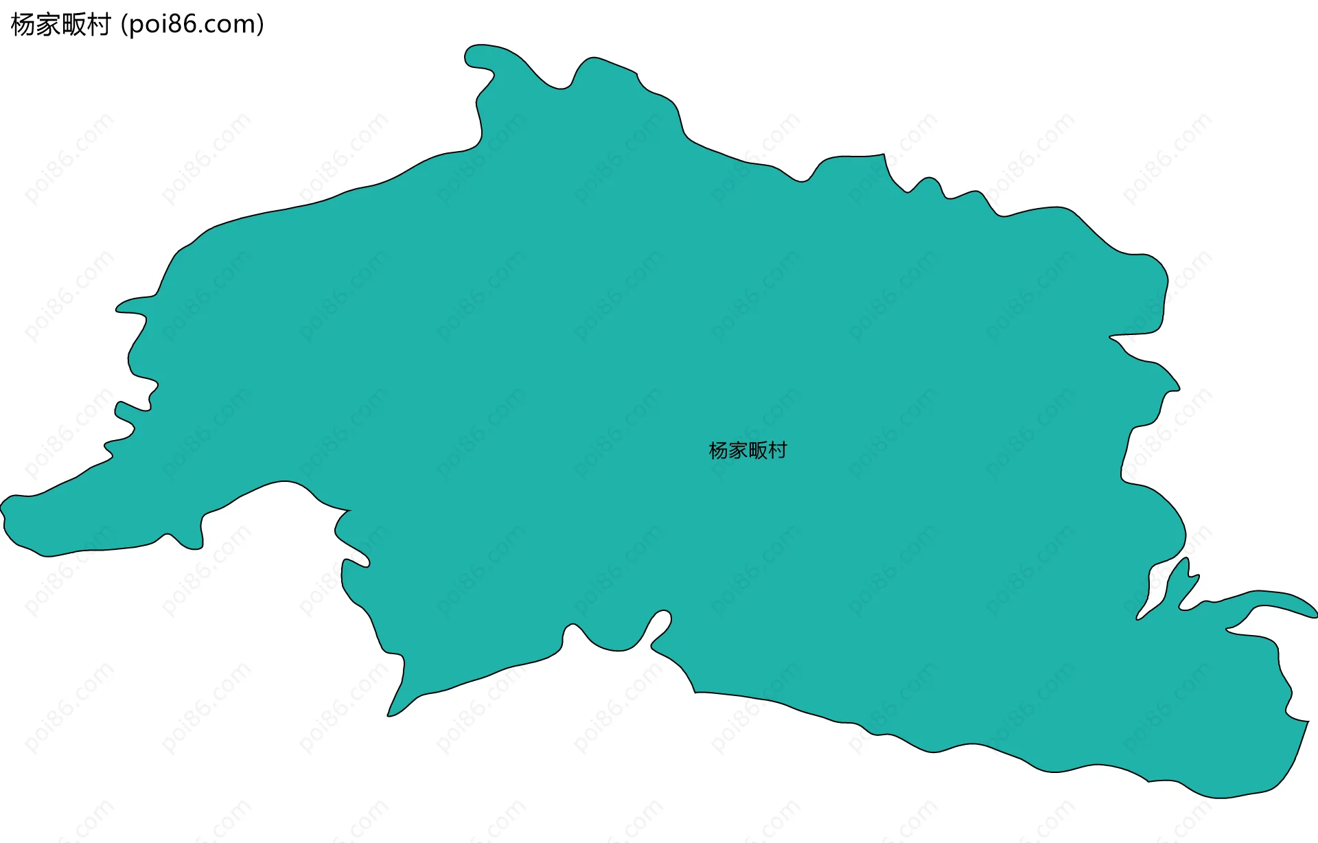 杨家畈村边界地图