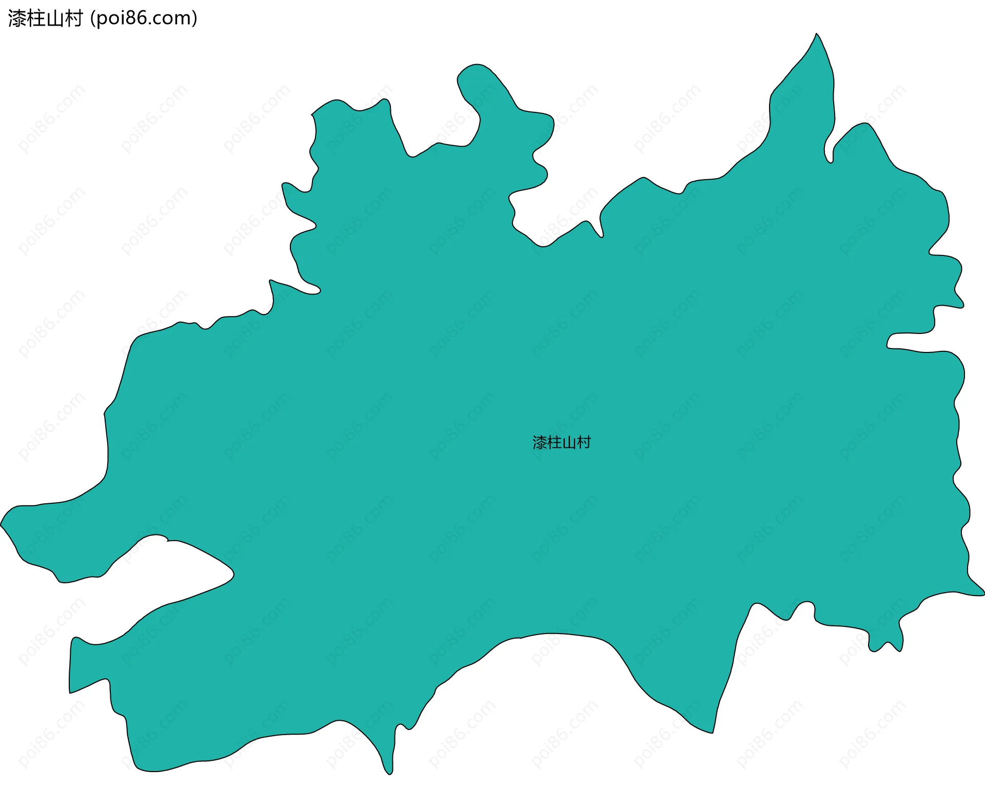 漆柱山村边界地图