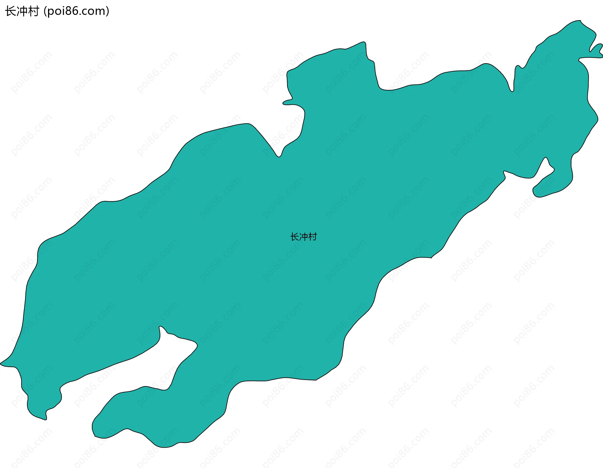 长冲村边界地图