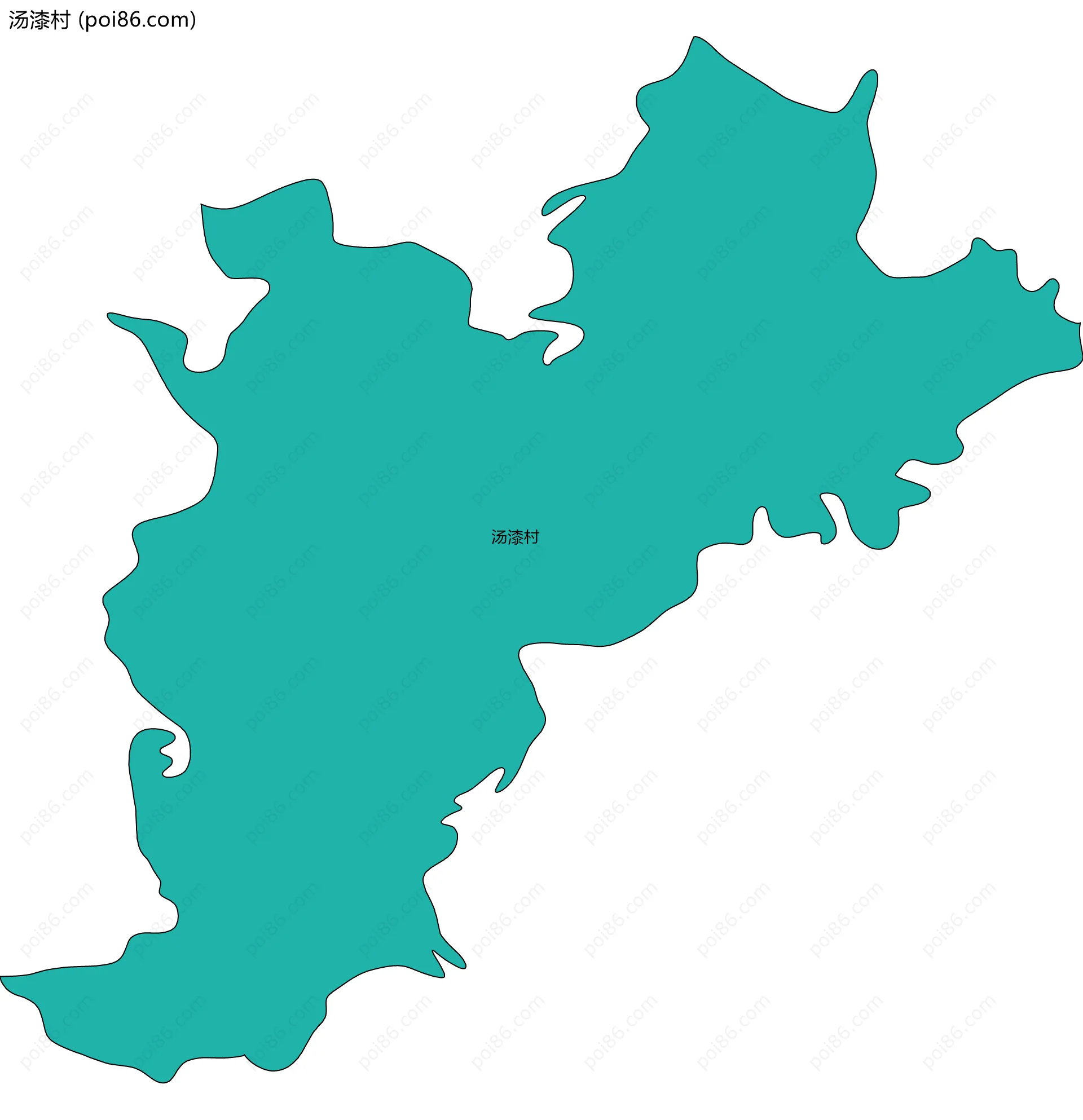 汤漆村边界地图