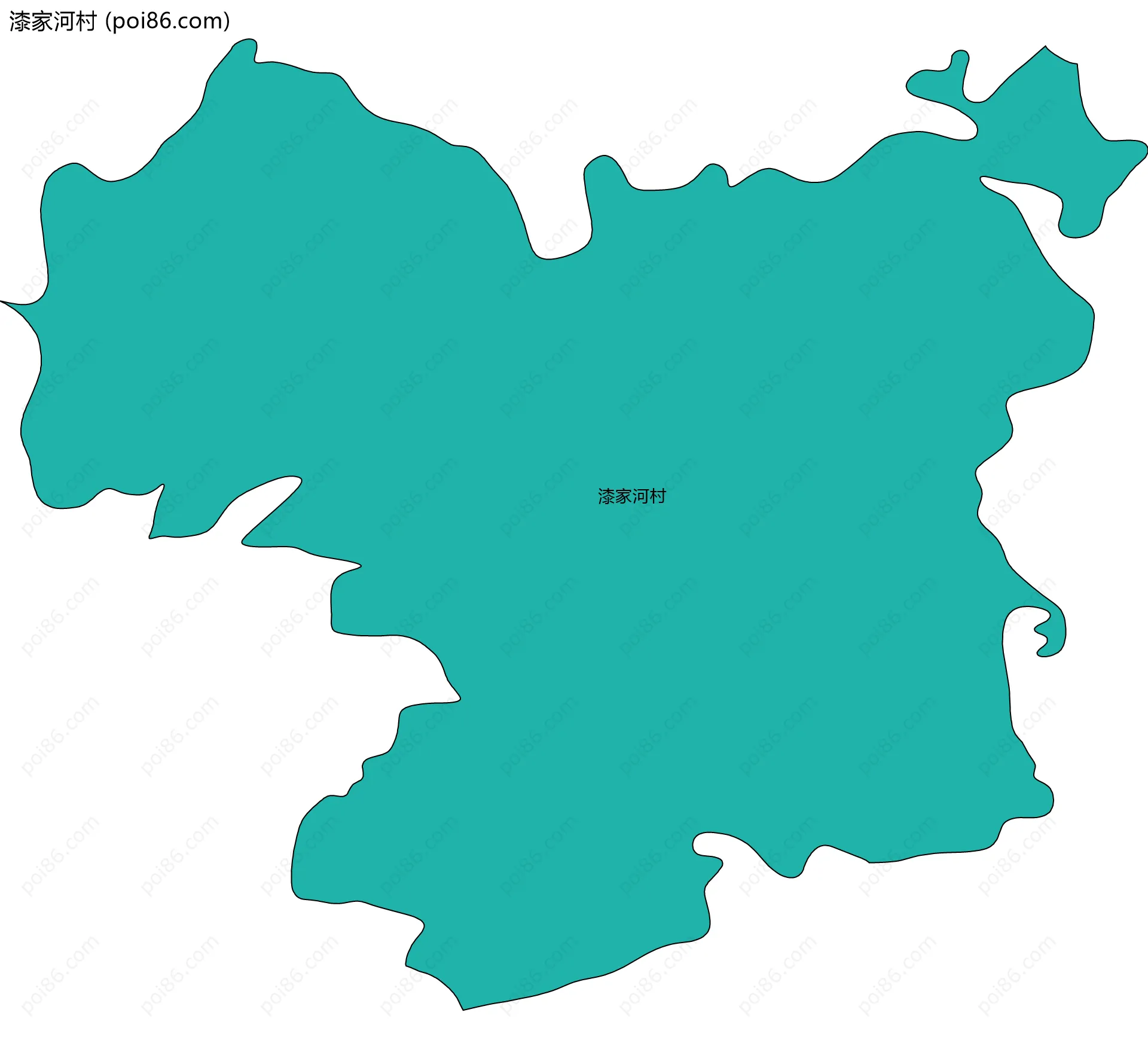 漆家河村边界地图