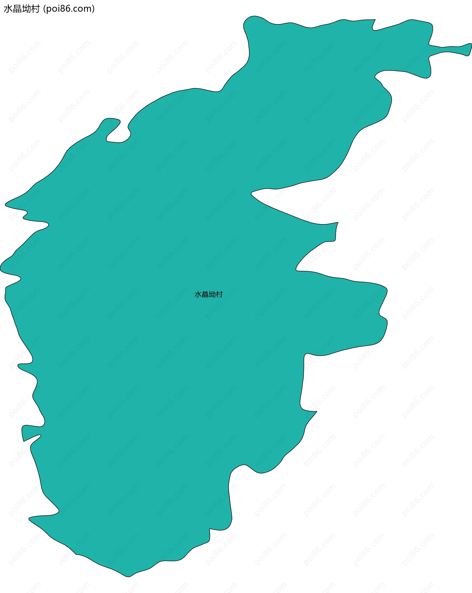 水晶坳村边界地图