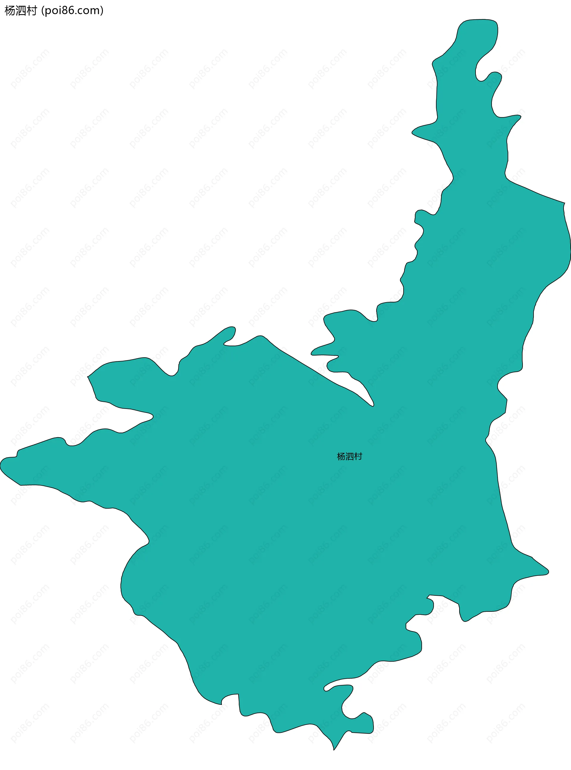 杨泗村边界地图