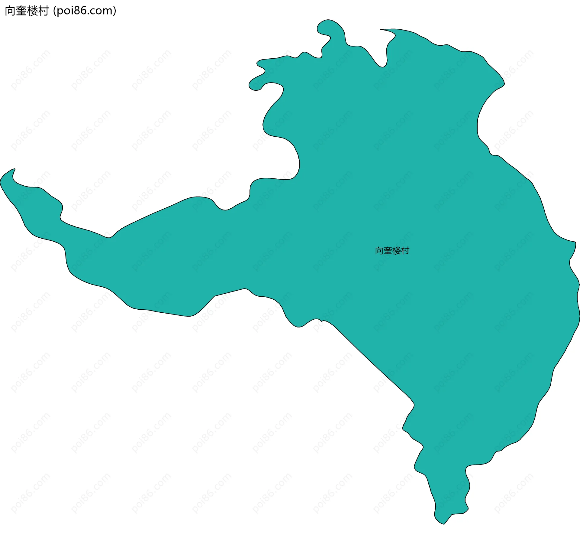 向奎楼村边界地图