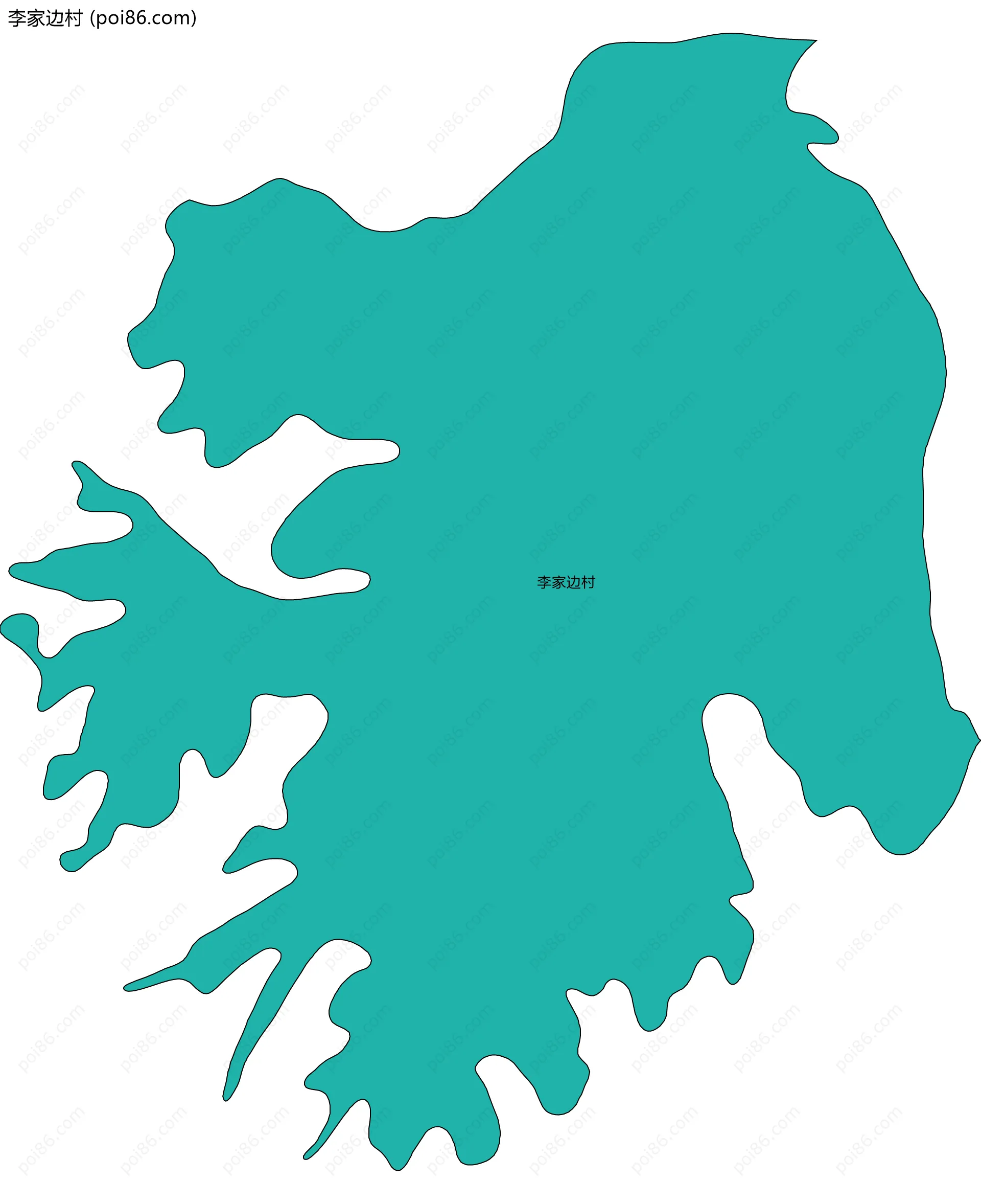 李家边村边界地图