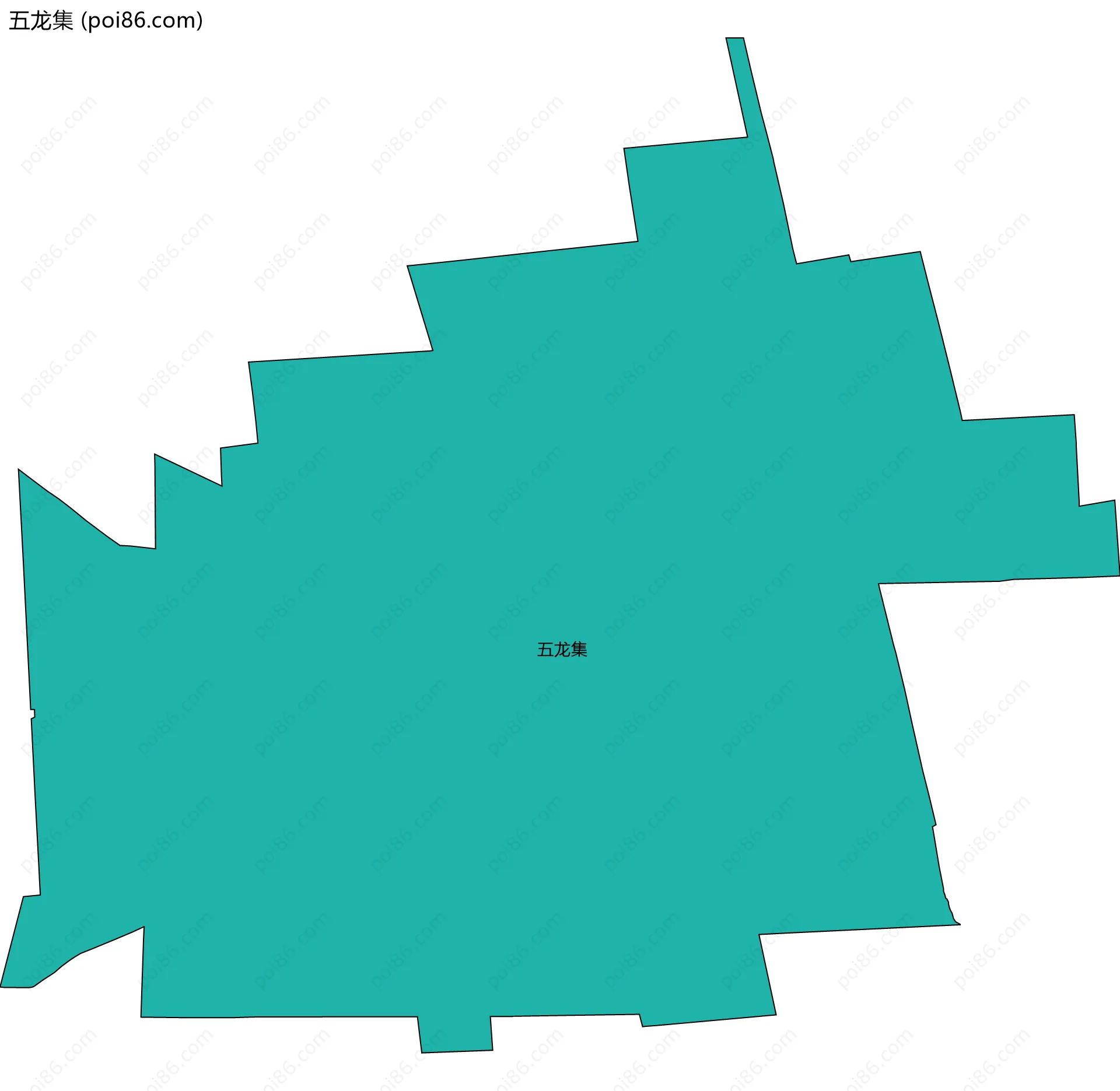 五龙集边界地图