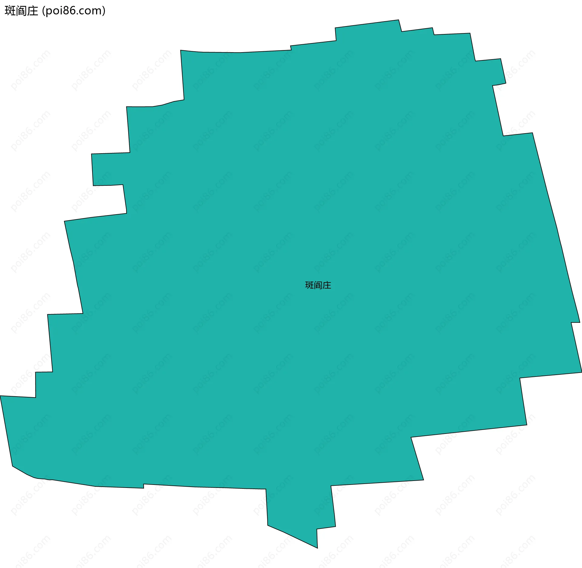 斑阎庄边界地图