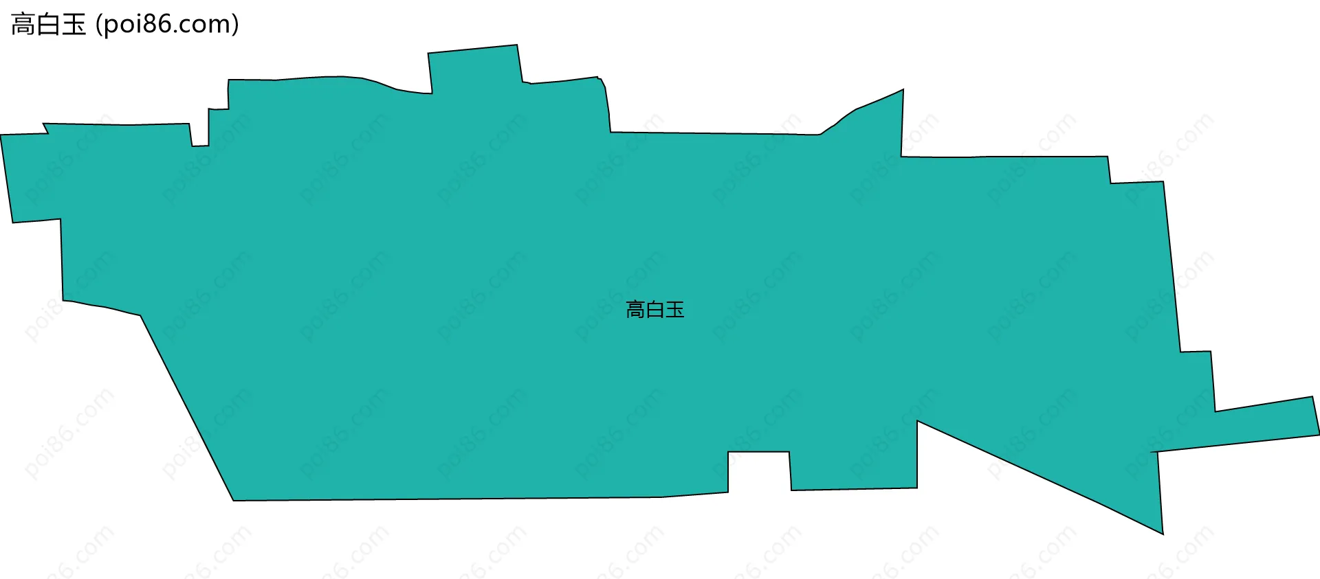 高白玉边界地图