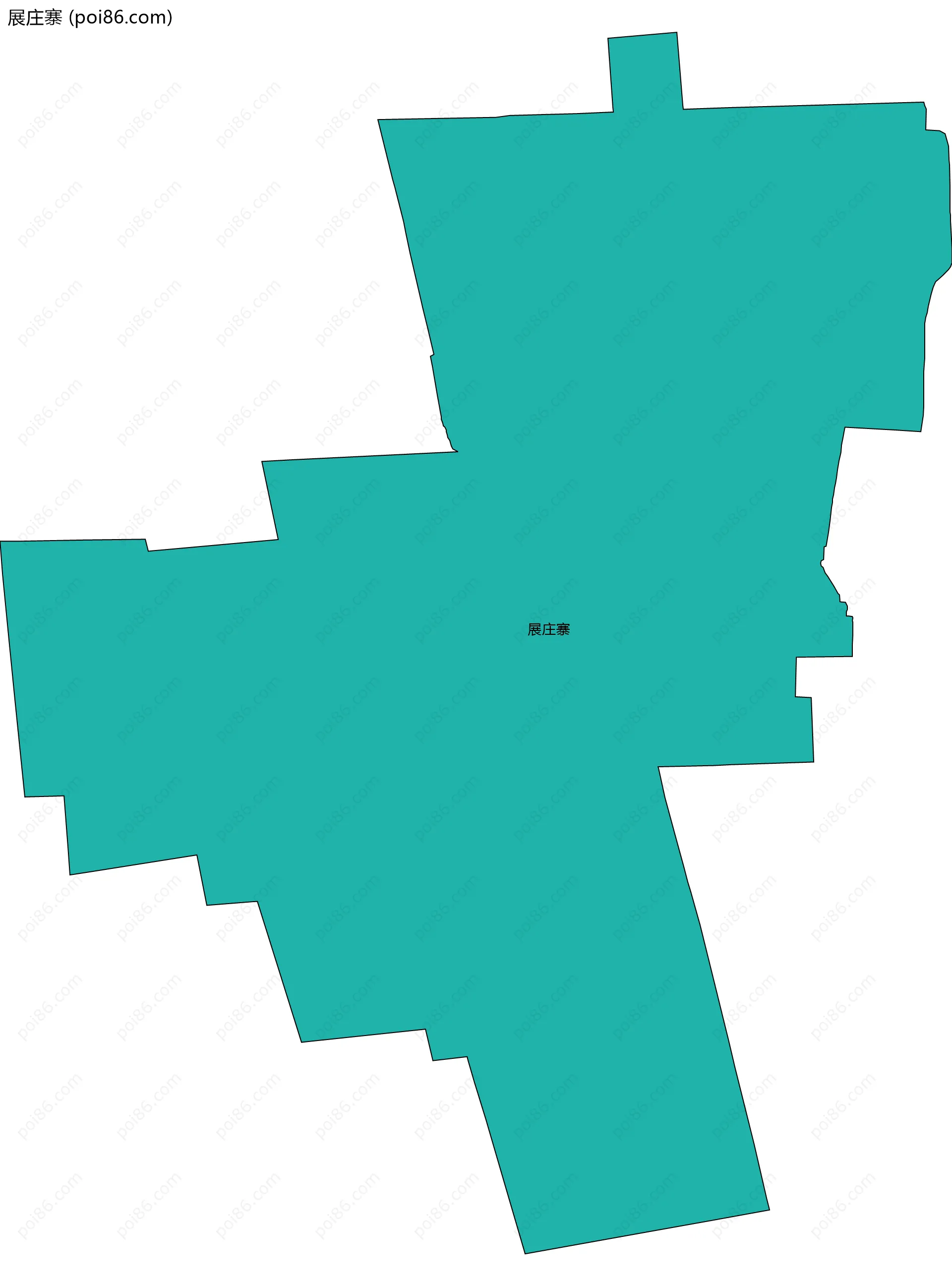 展庄寨边界地图