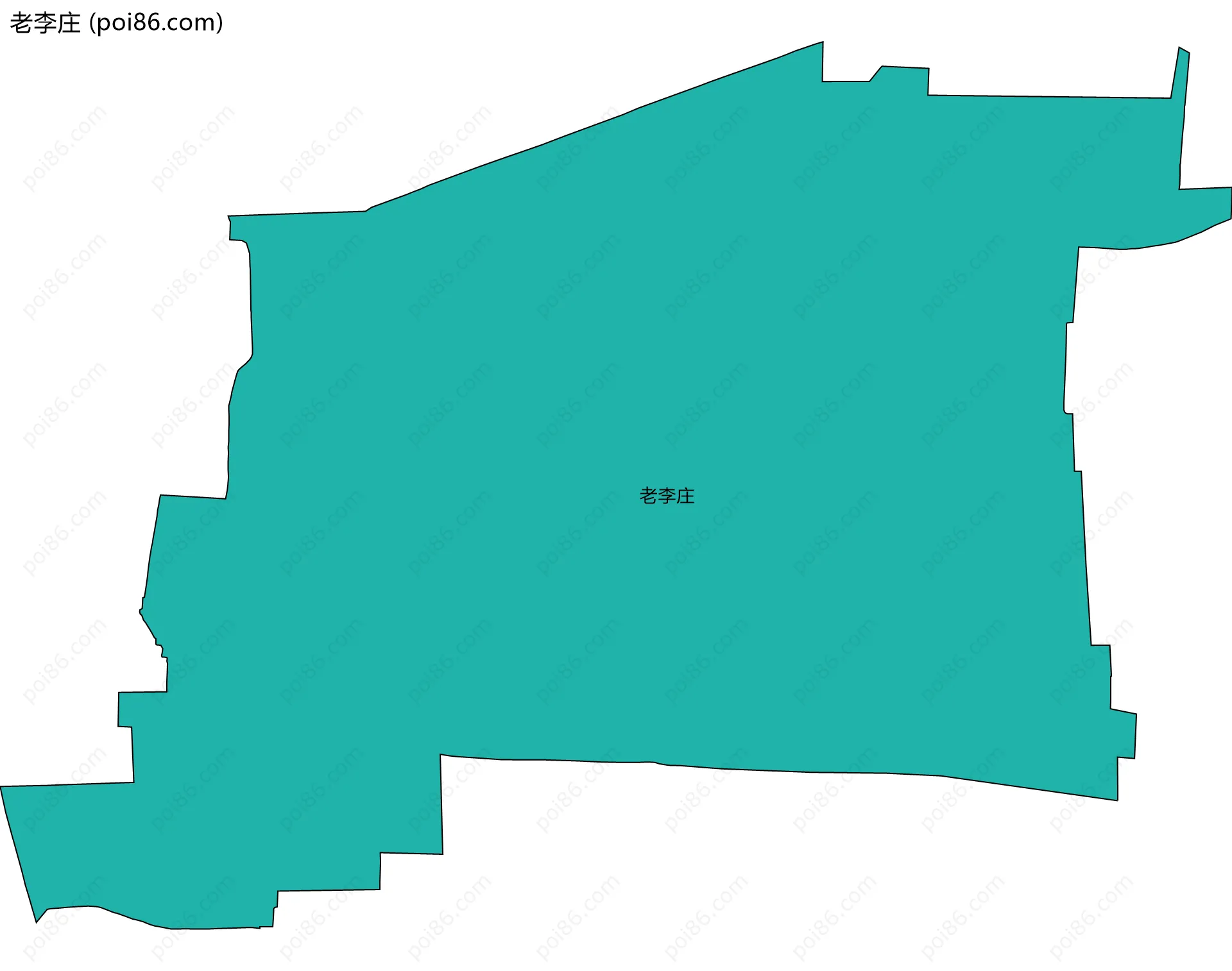 老李庄边界地图