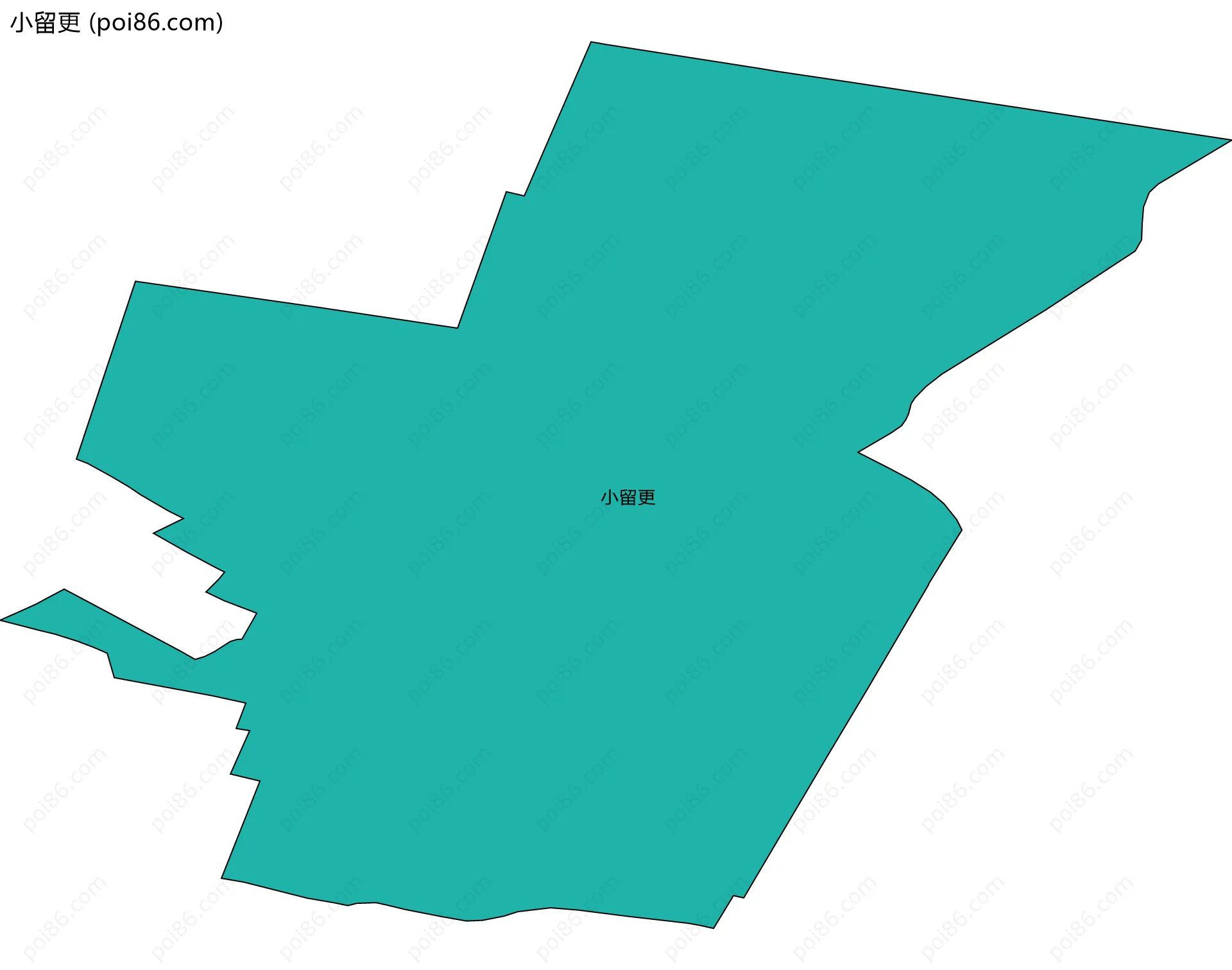 小留更边界地图