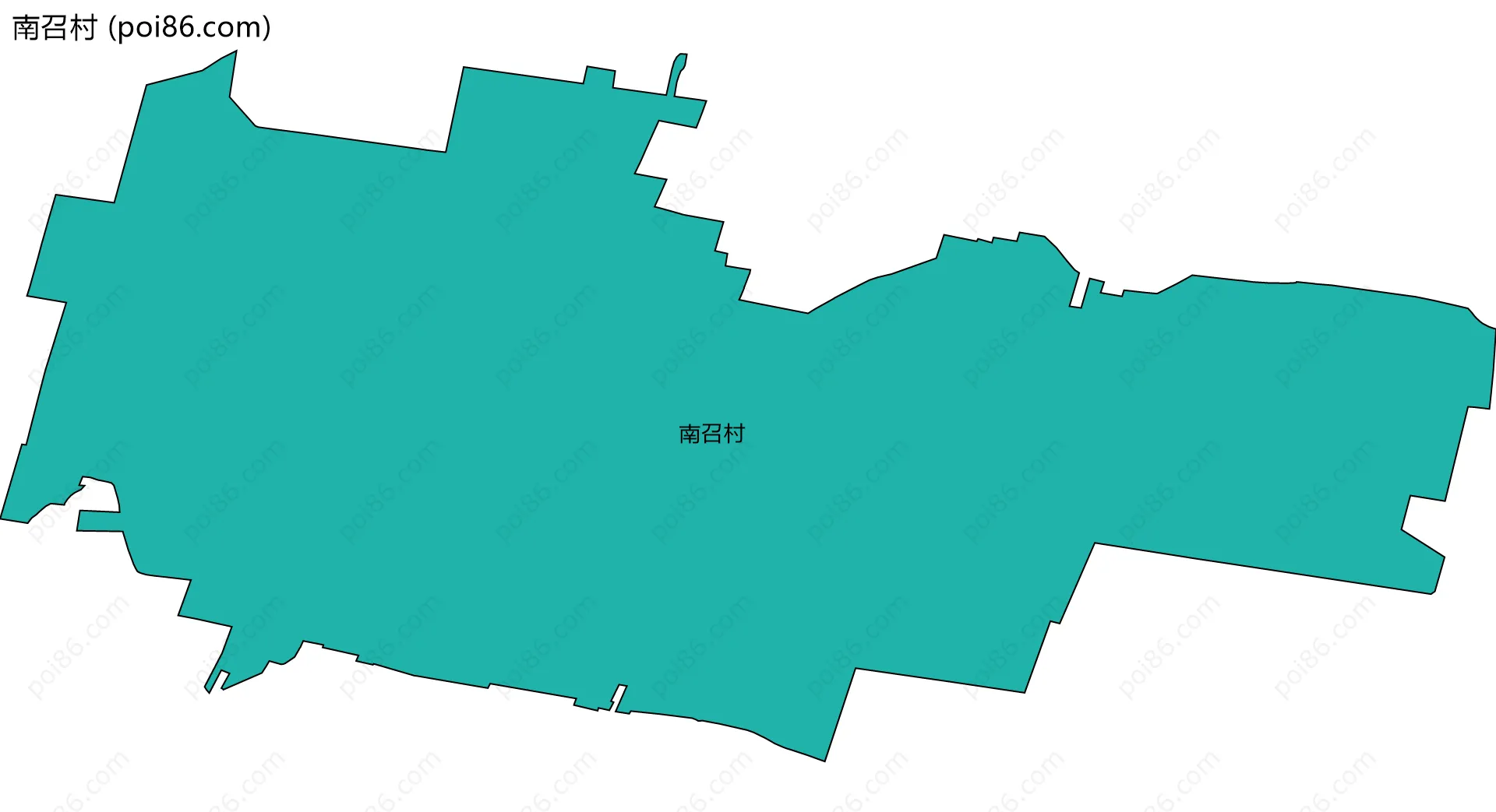 南召村边界地图