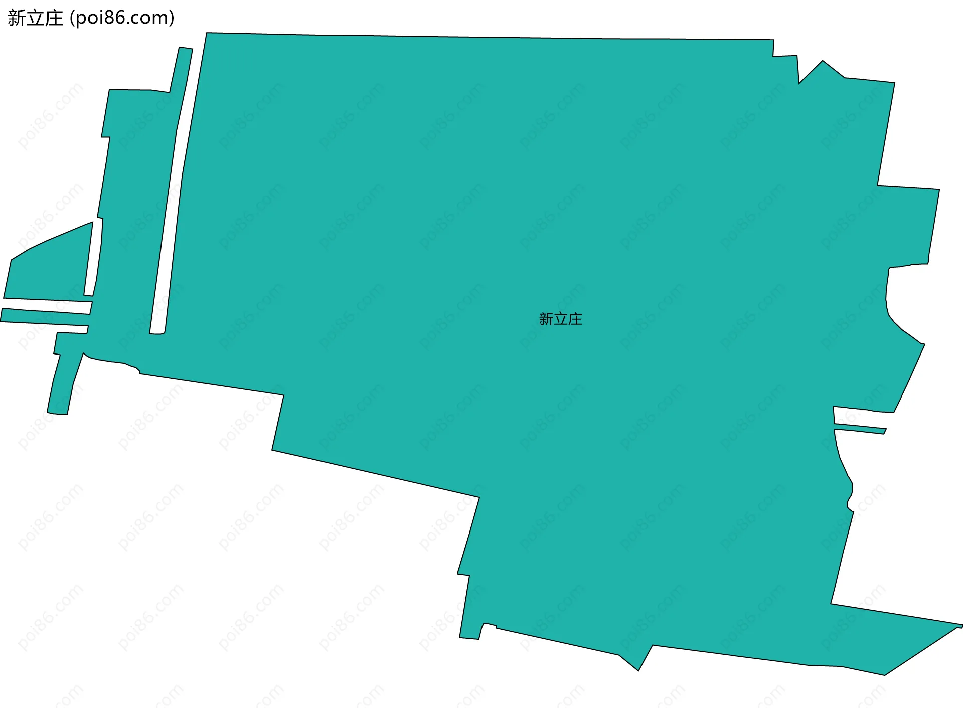 新立庄边界地图