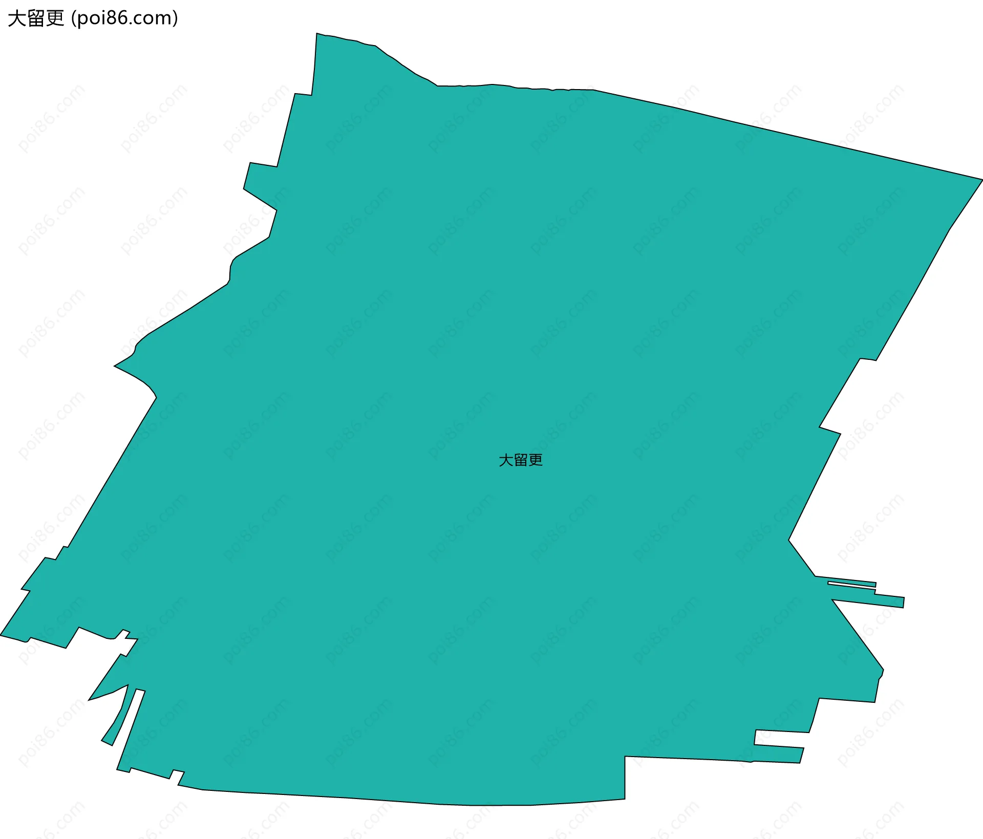 大留更边界地图