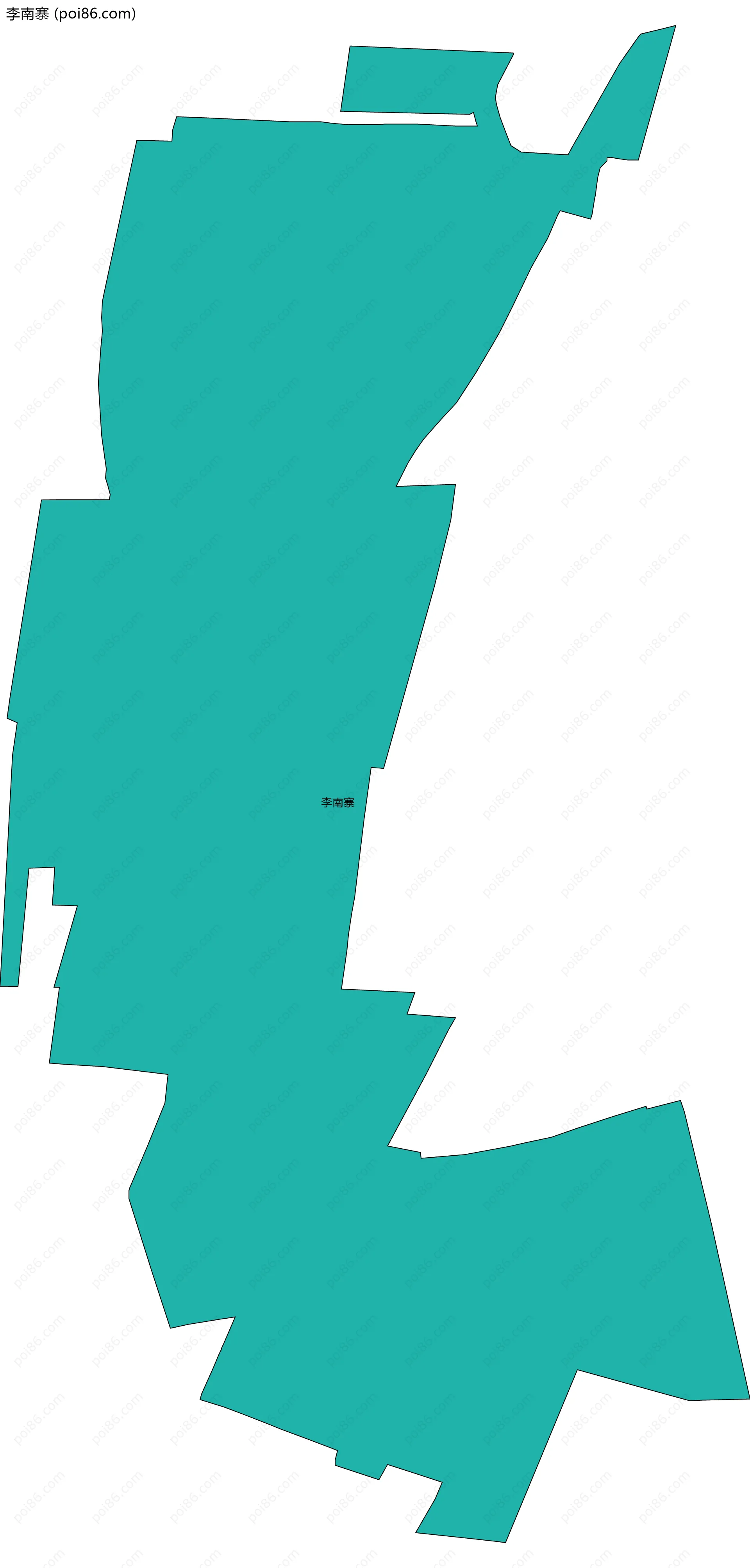 李南寨边界地图