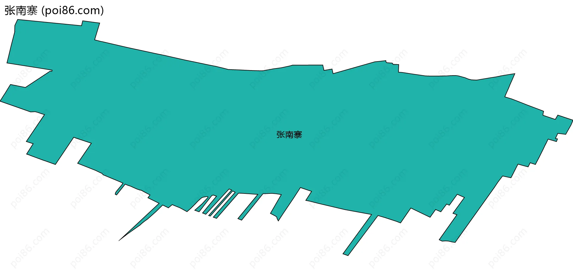 张南寨边界地图