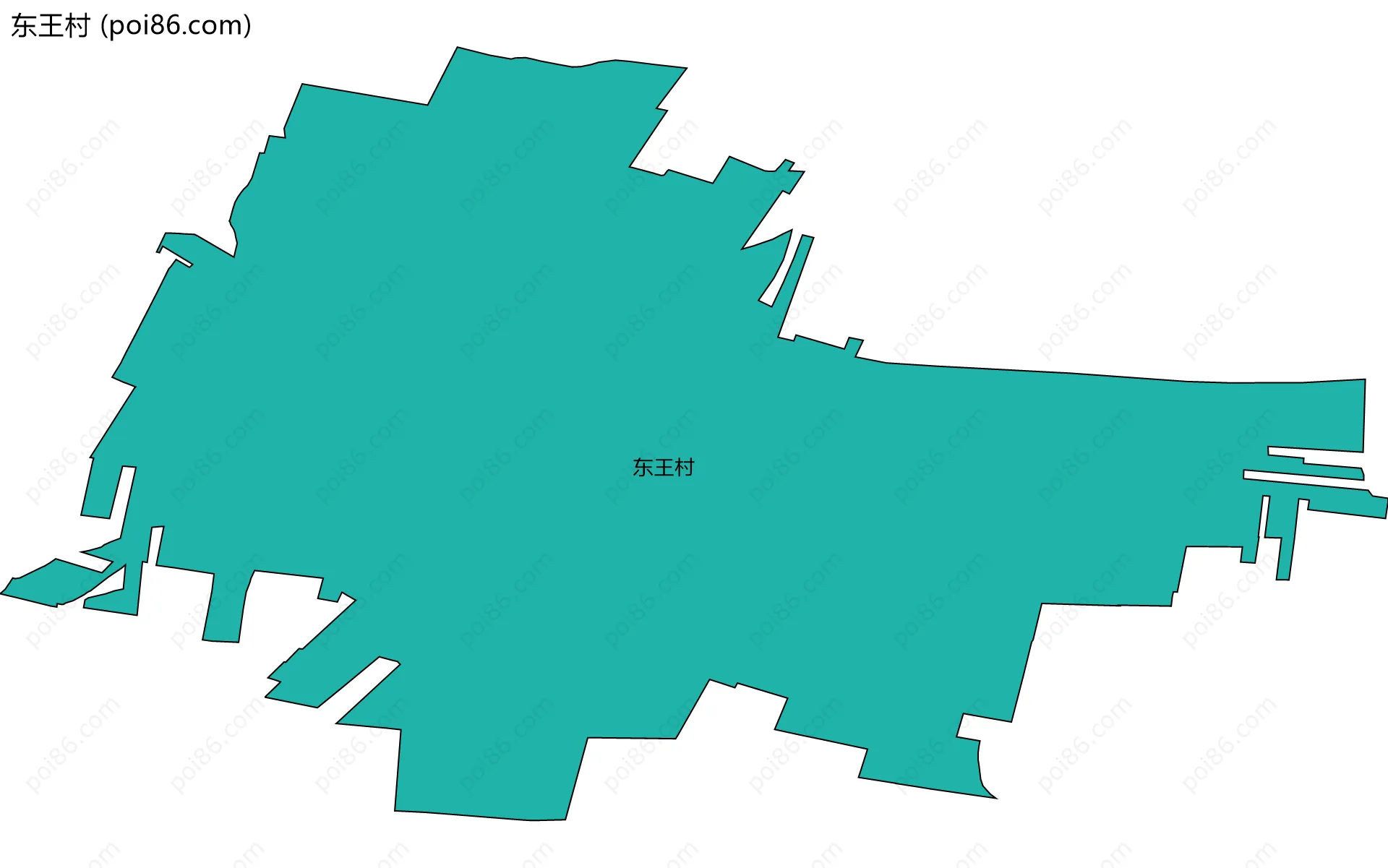 东王村边界地图