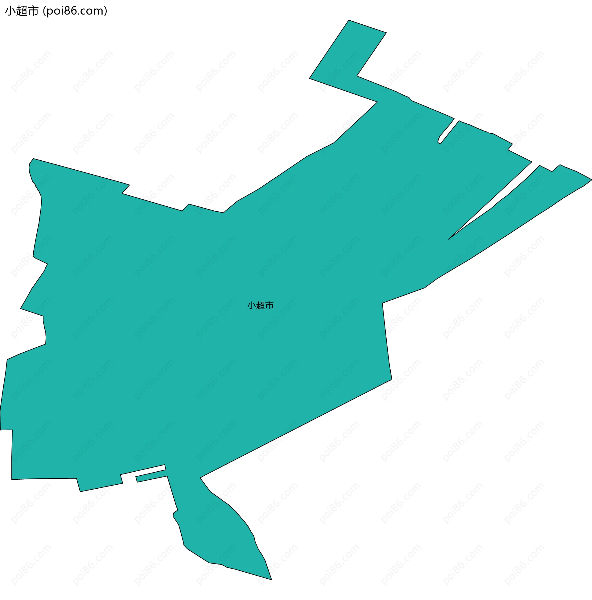 小超市边界地图