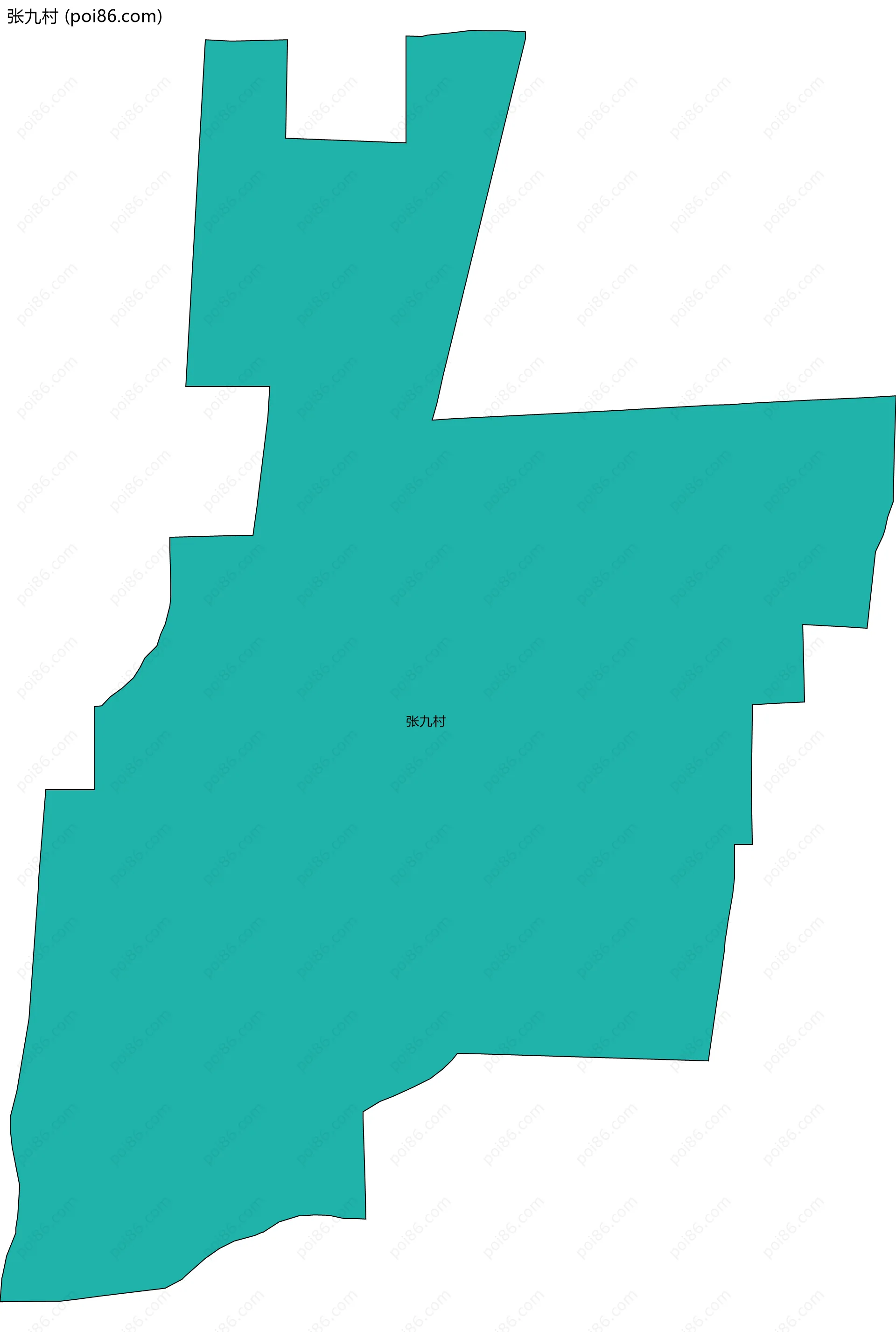 张九村边界地图