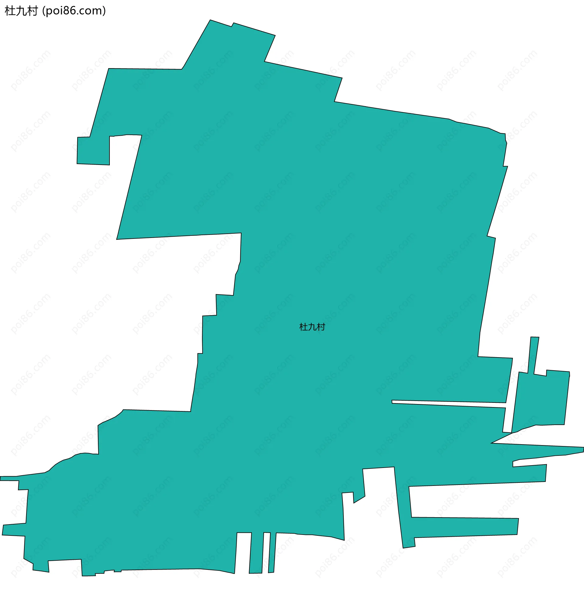 杜九村边界地图