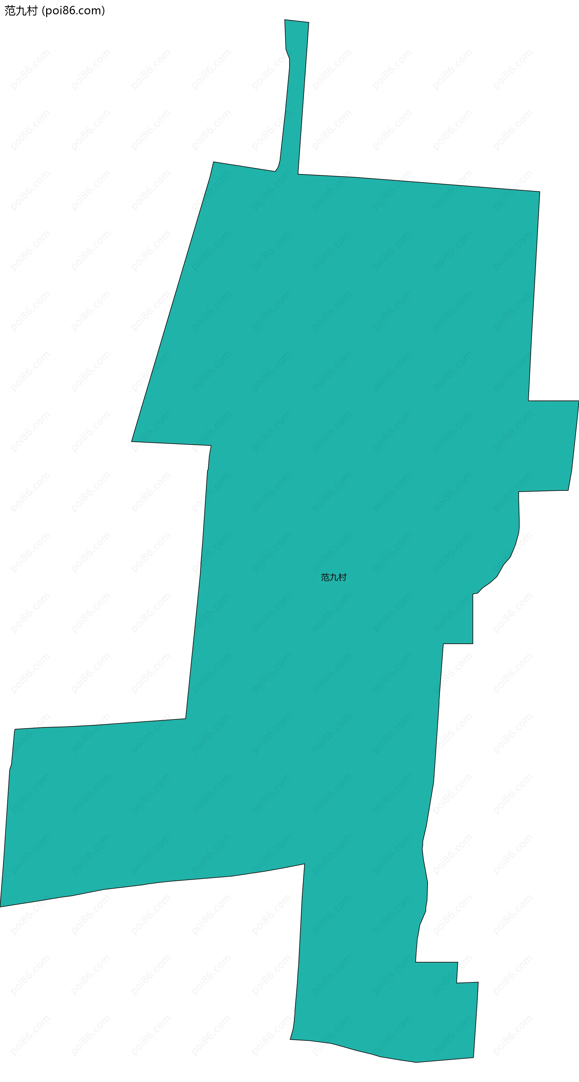 范九村边界地图