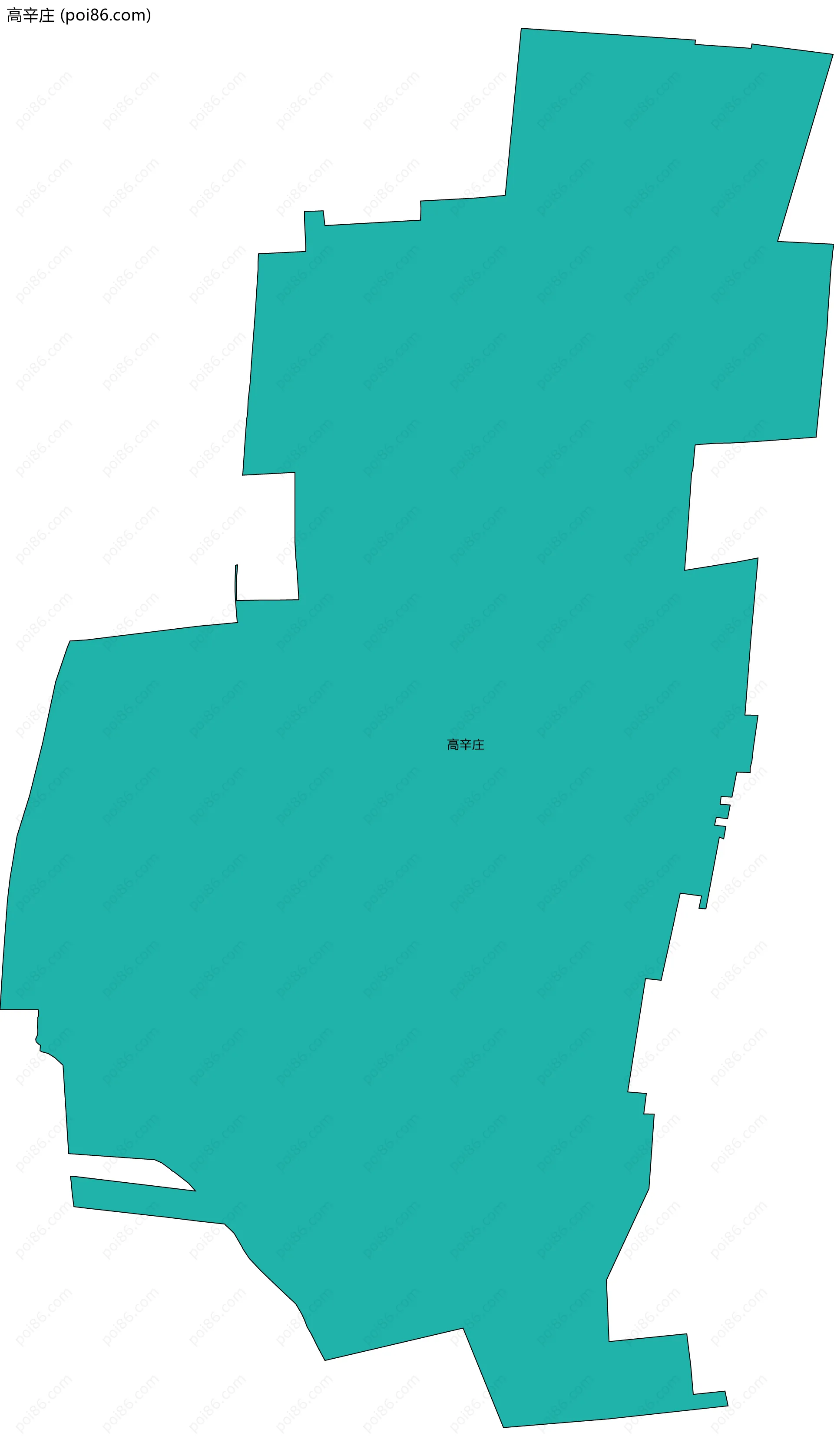 高辛庄边界地图