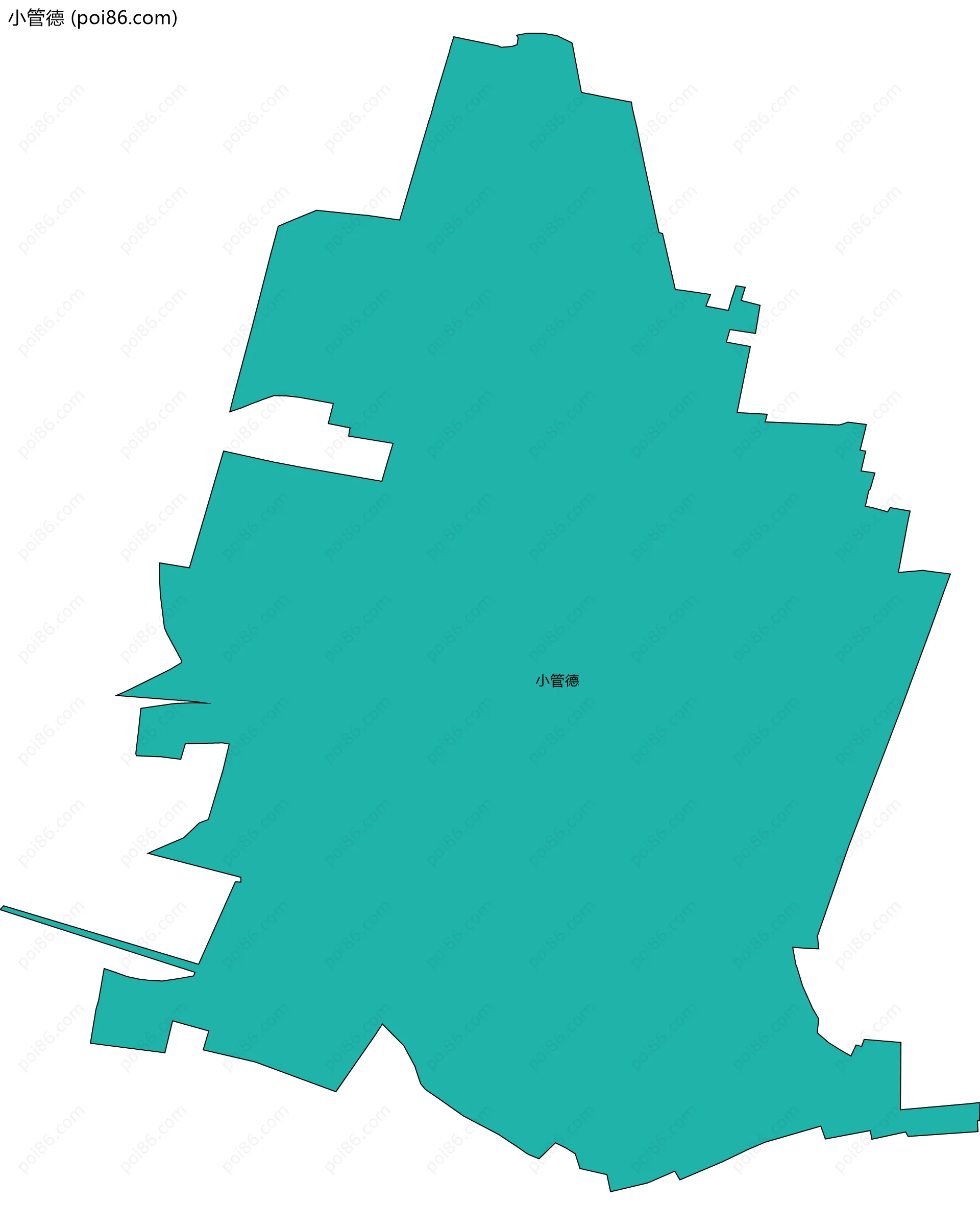 小管德边界地图