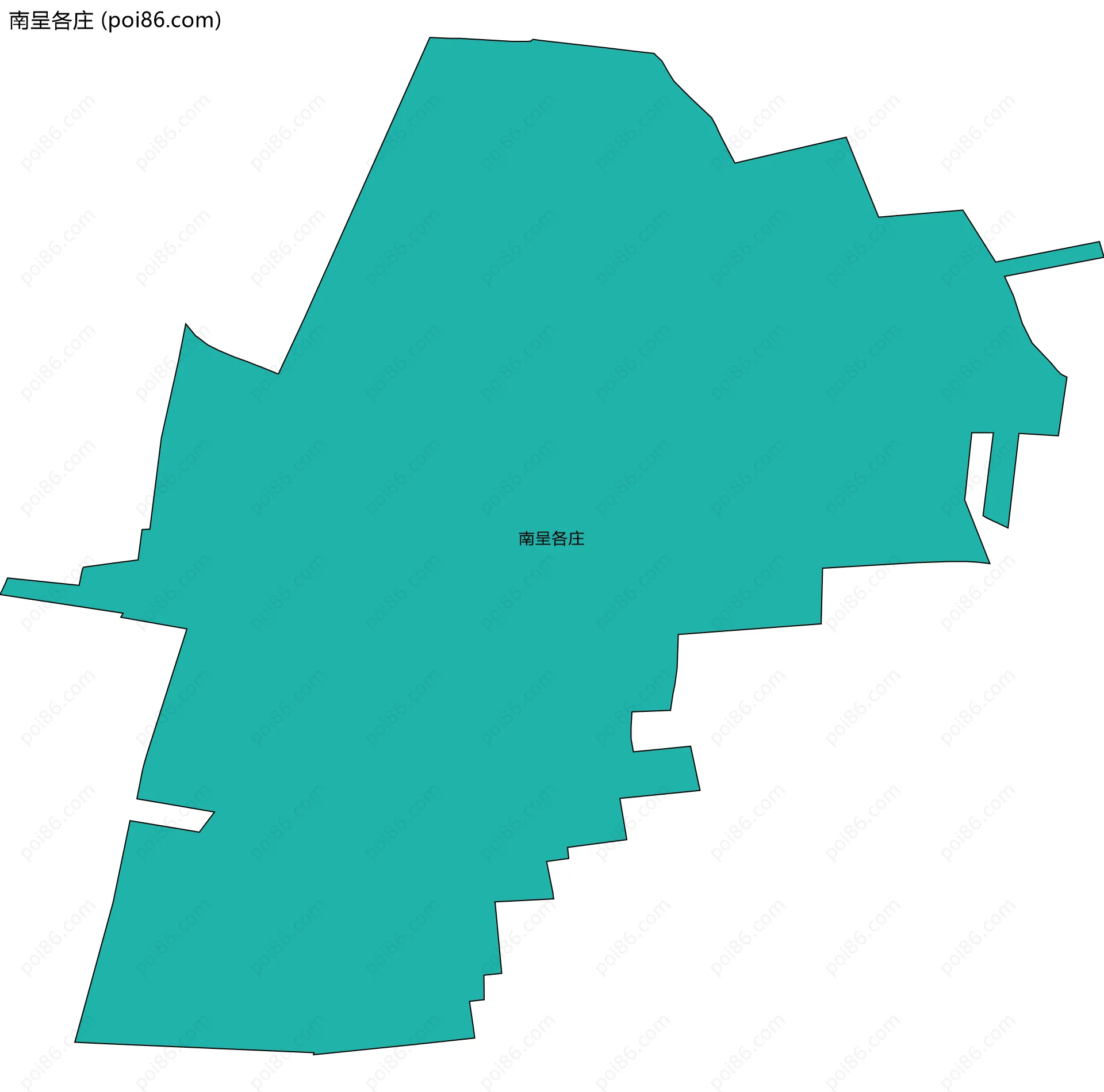 南呈各庄边界地图