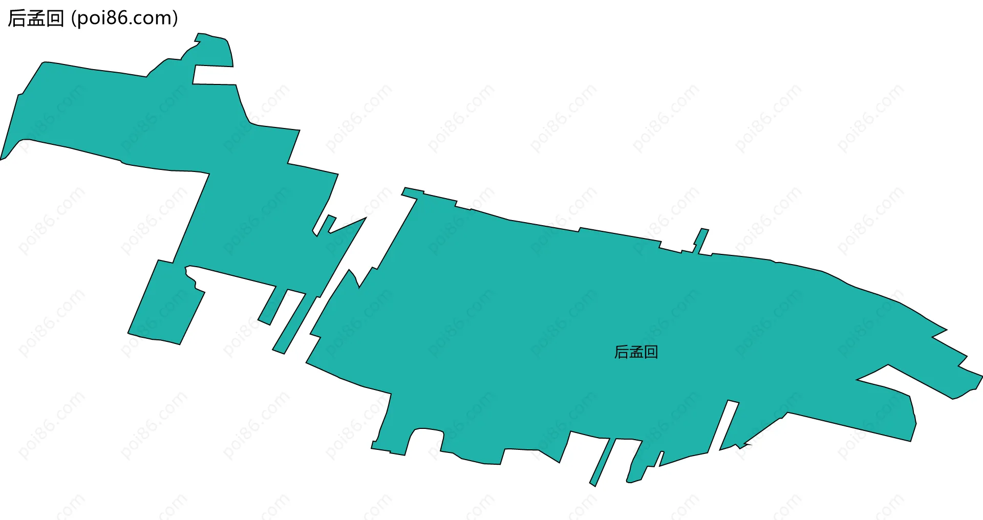 后孟回边界地图