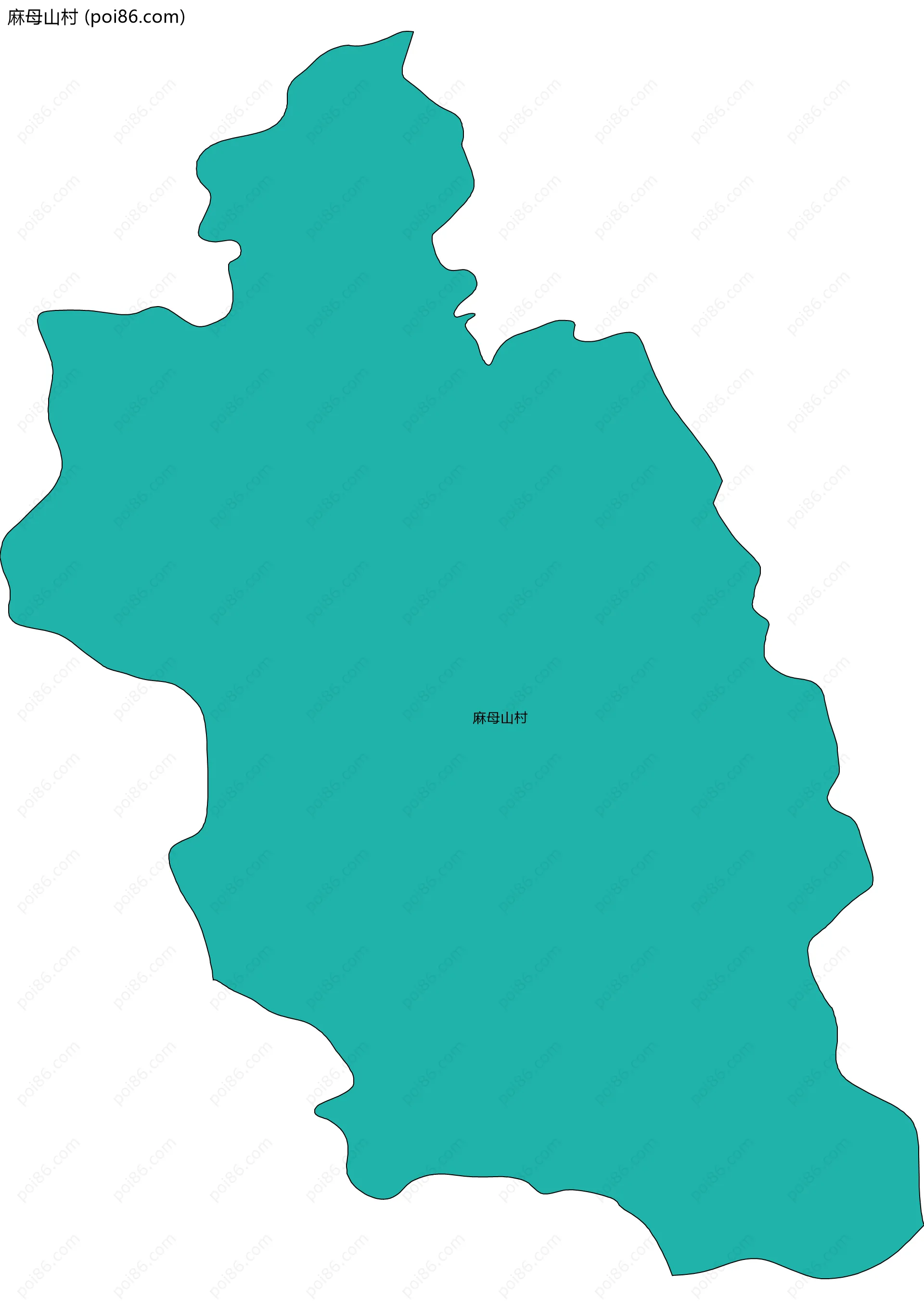 麻母山村边界地图