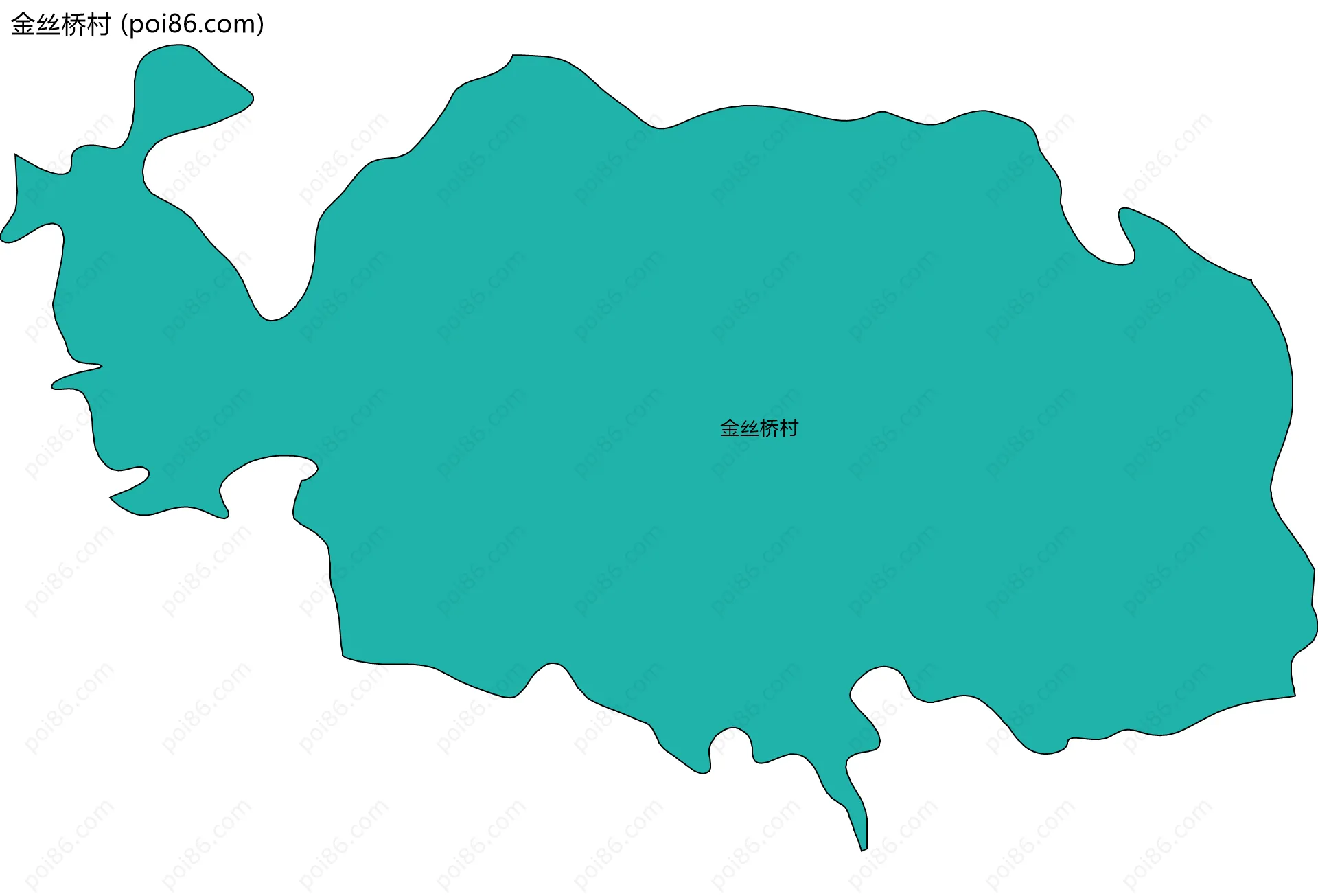 金丝桥村边界地图