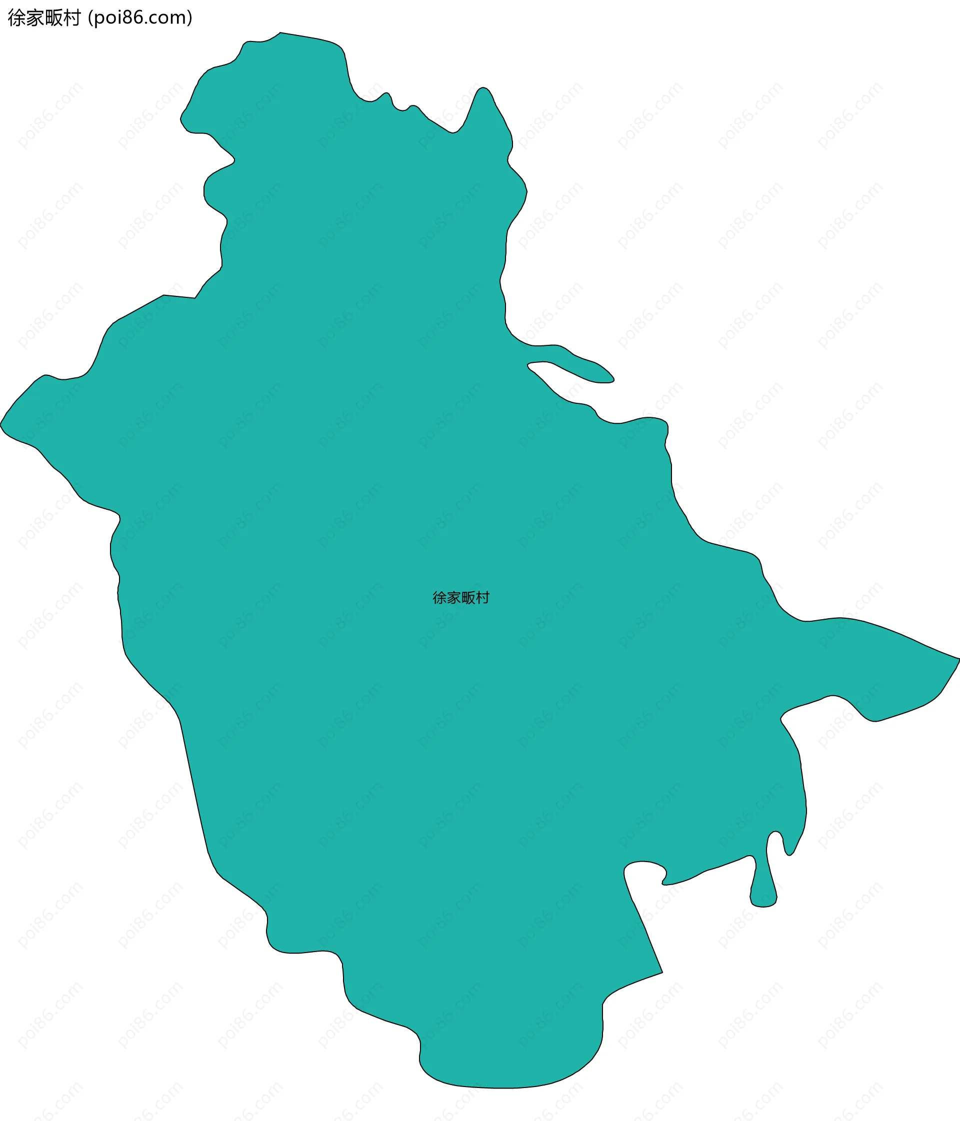 徐家畈村边界地图