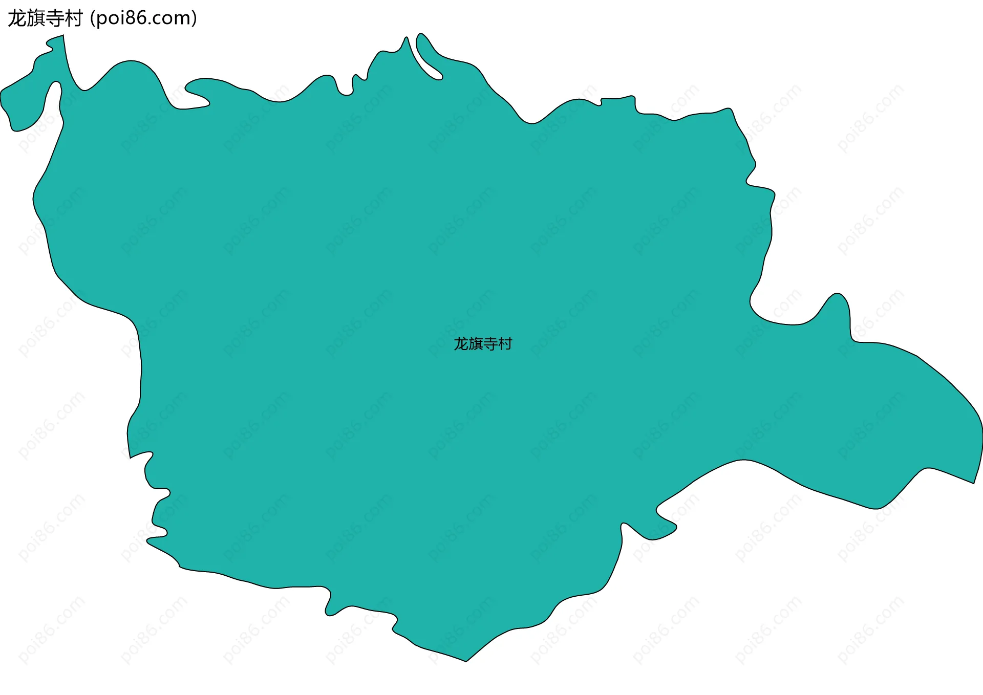 龙旗寺村边界地图