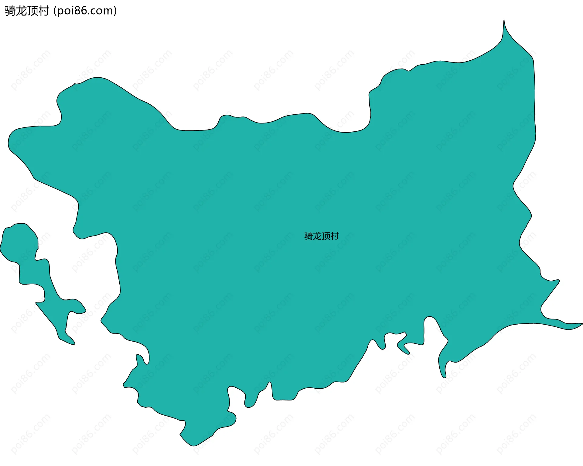 骑龙顶村边界地图