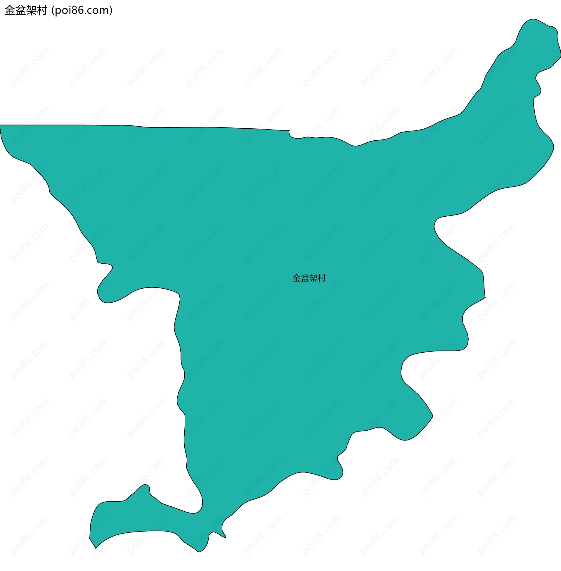 金盆架村边界地图