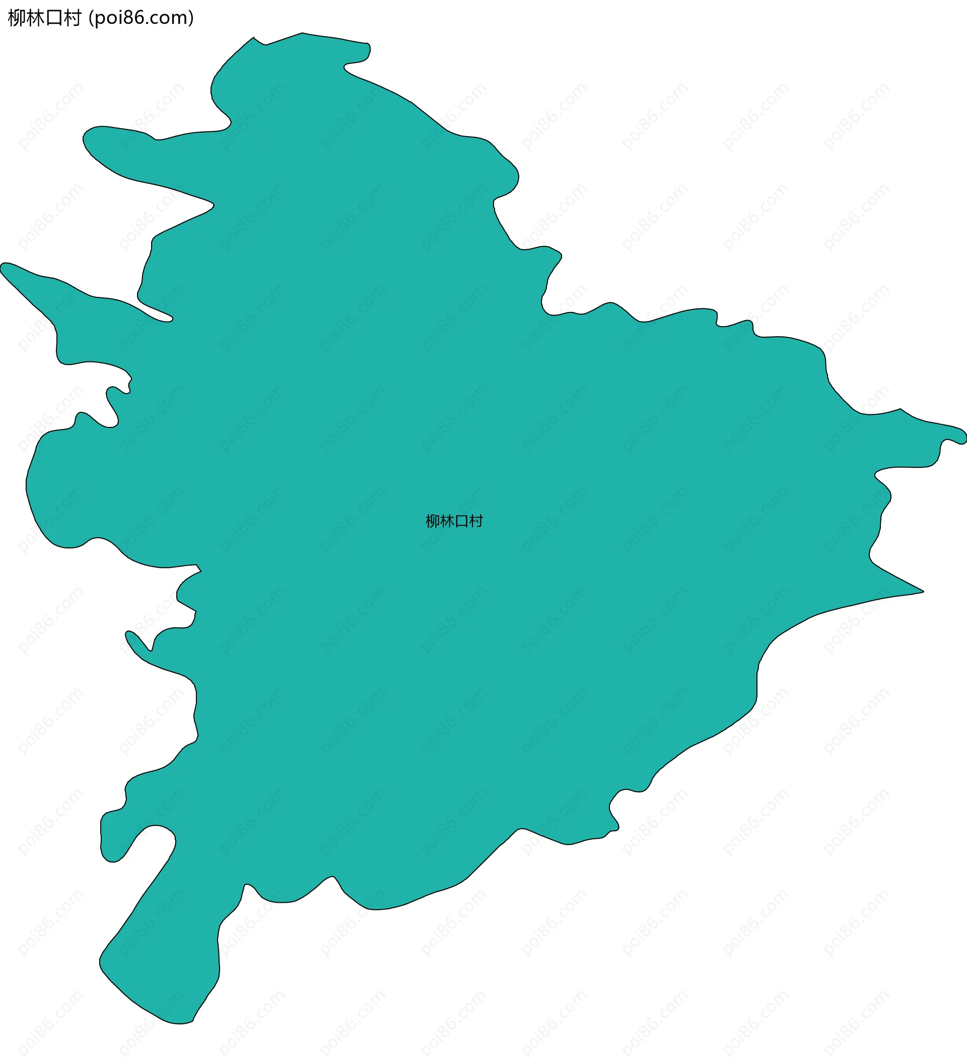 柳林口村边界地图