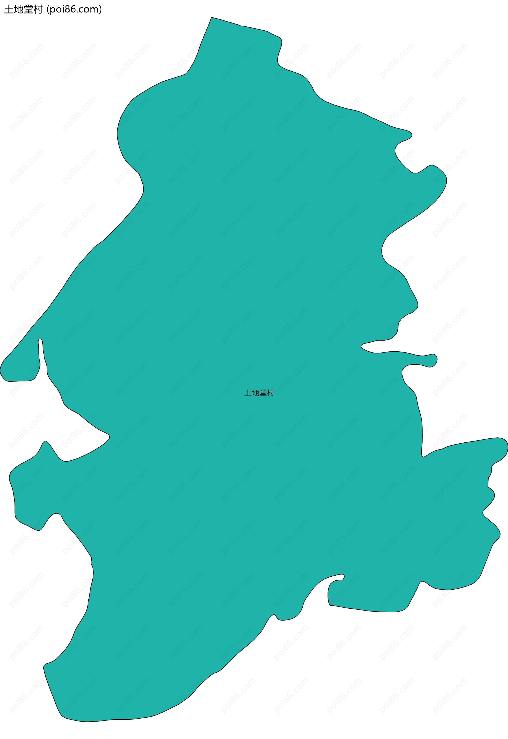 土地堂村边界地图