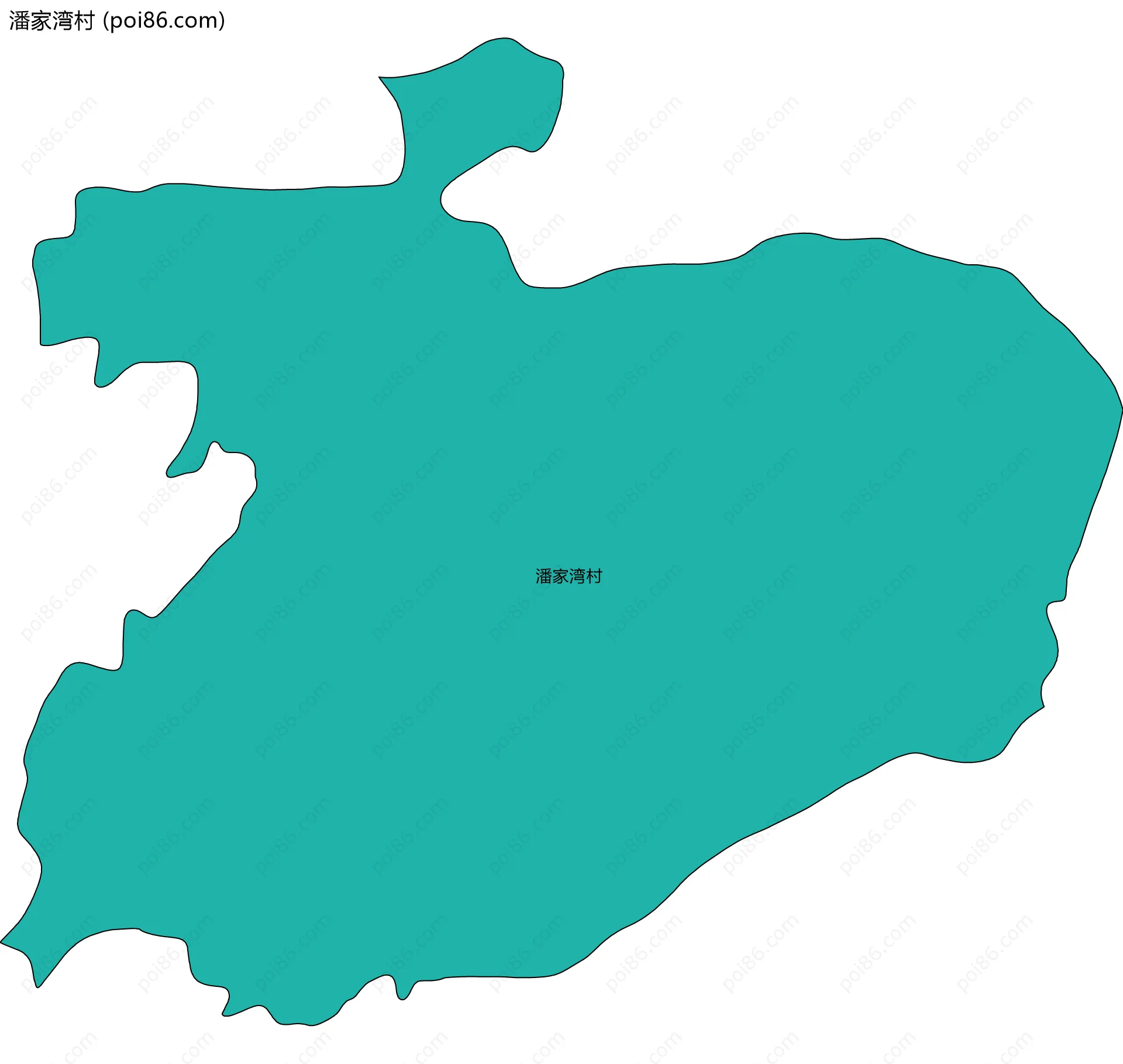潘家湾村边界地图