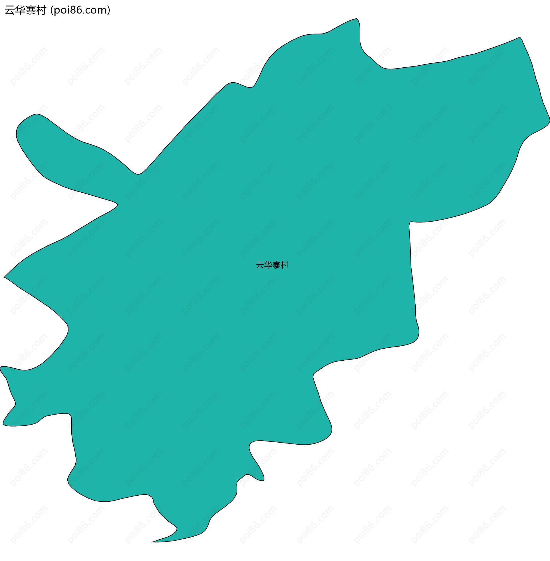 云华寨村边界地图