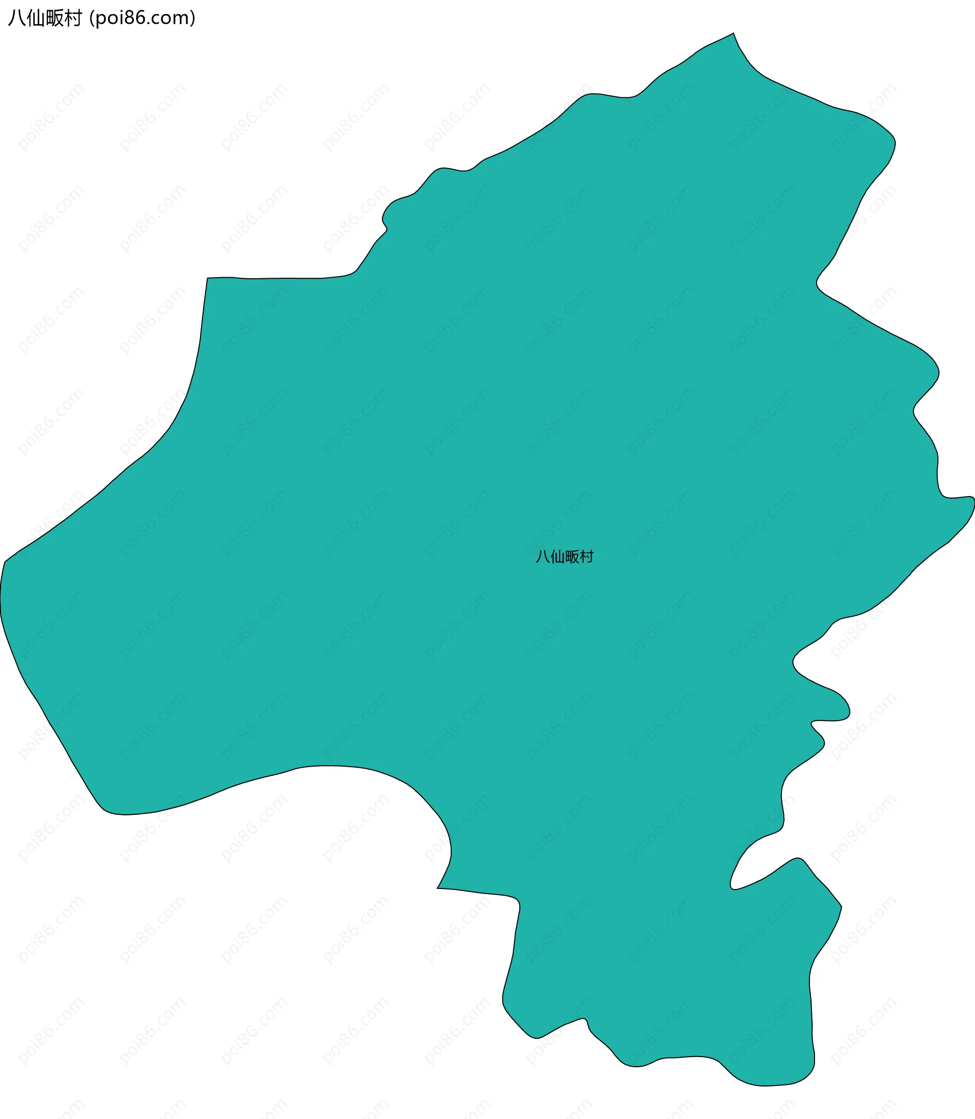 八仙畈村边界地图