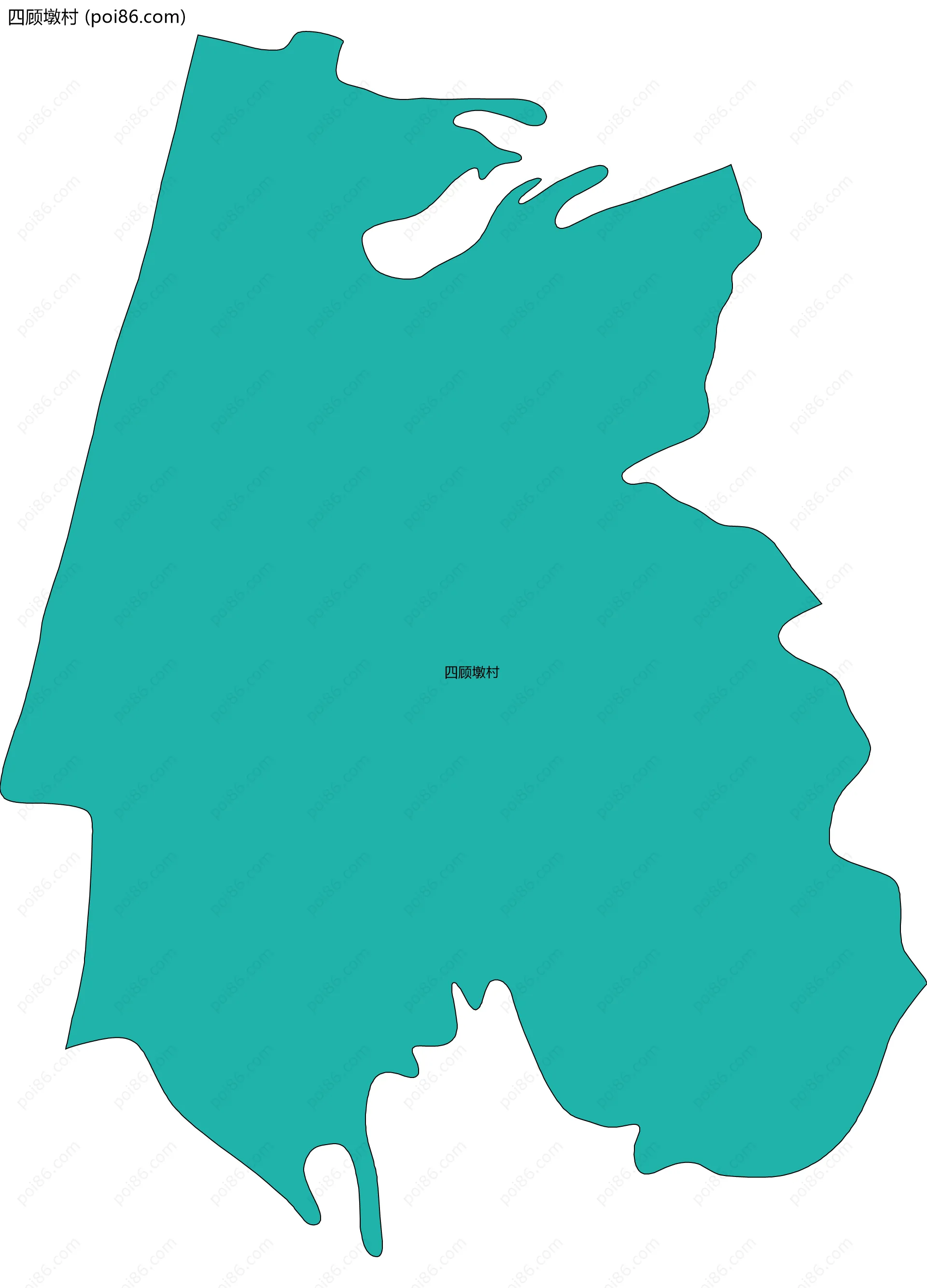 四顾墩村边界地图